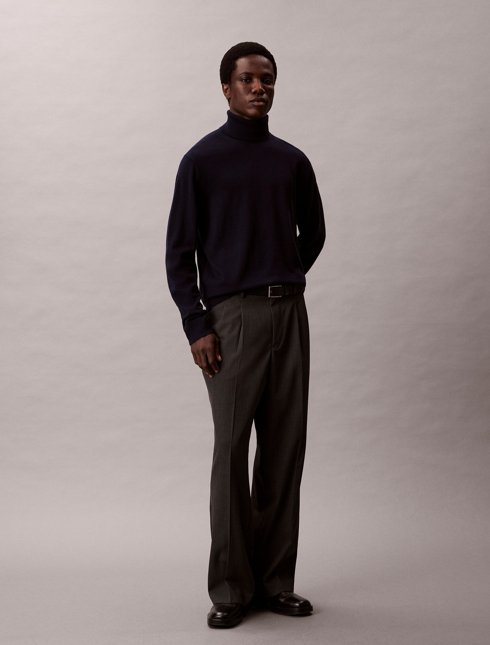 Calvin Klein Coltrui LS 100% MERINO T-NECK 14GG