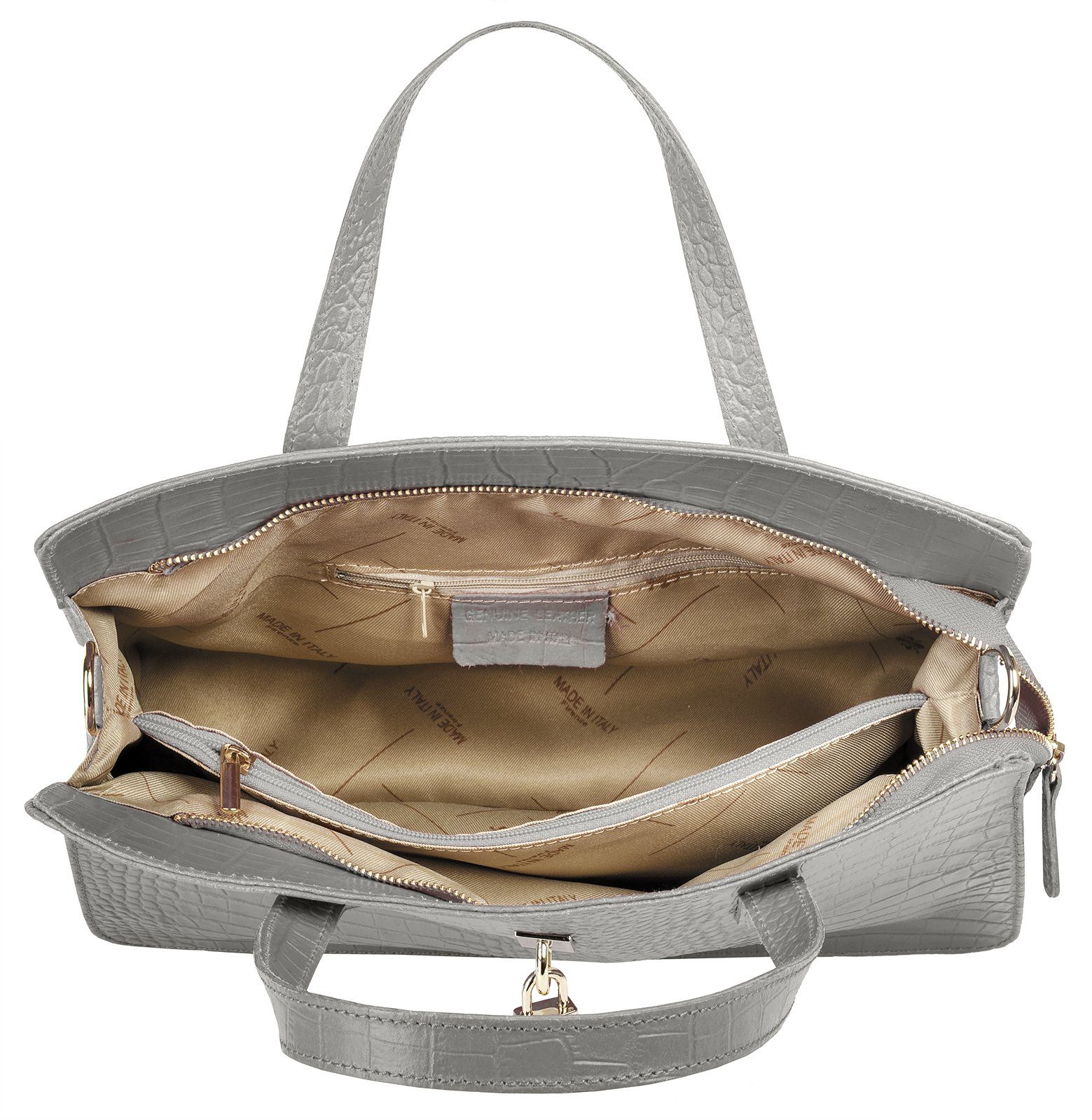 Cluty Tas echt leer, made in italy