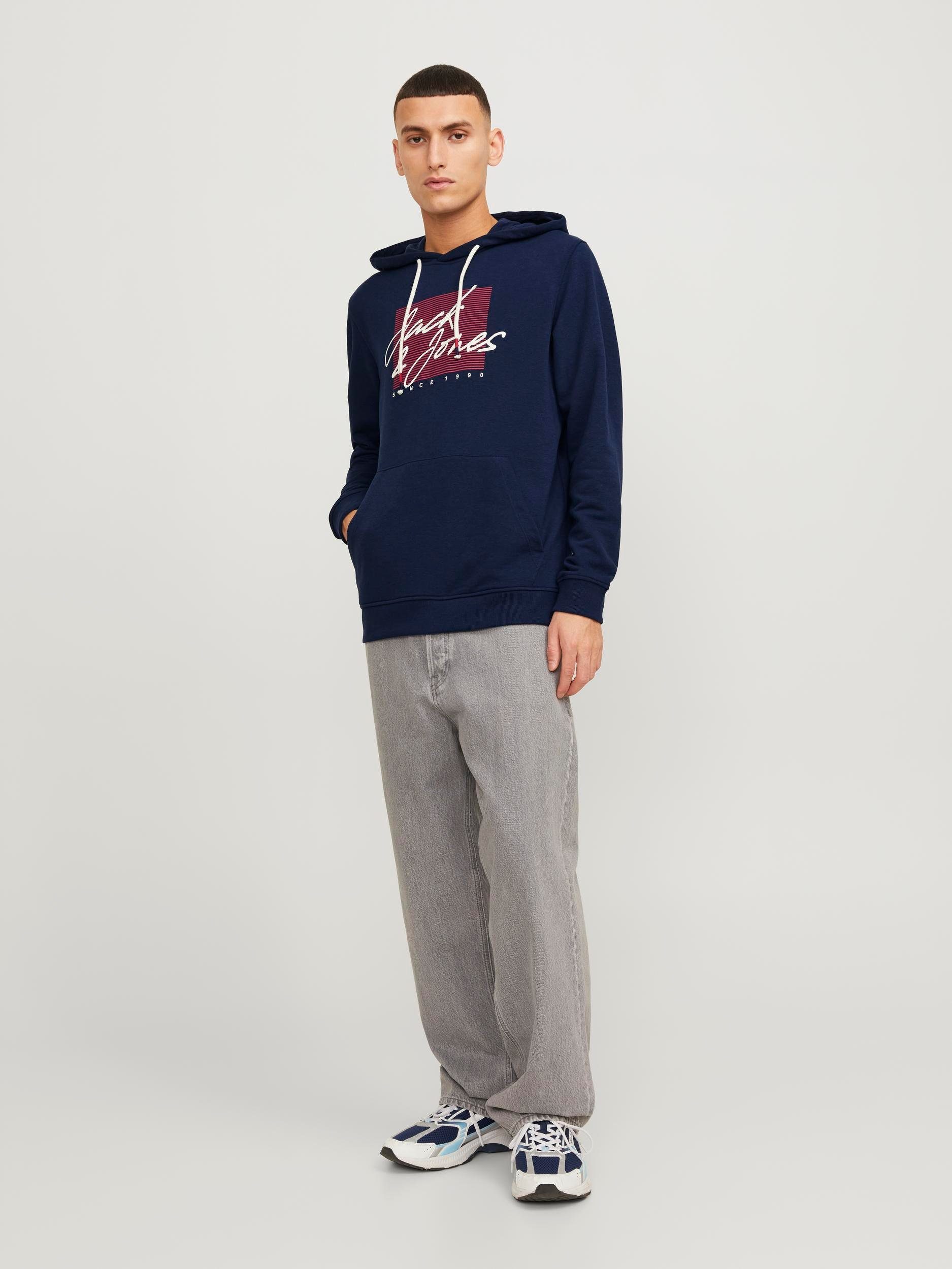 Jack & Jones Hoodie JJZURI SWEAT HOOD LN
