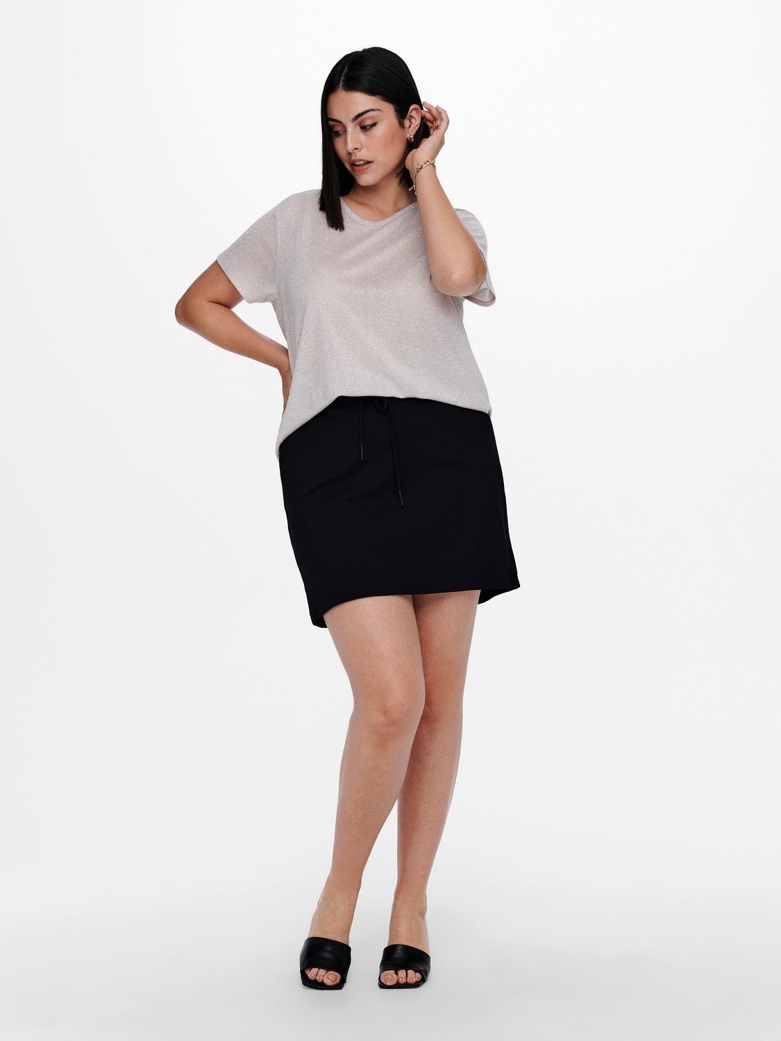 ONLY CARMAKOMA Minirok CARGOLDTRASH LIFE EASY SKIRT PNT