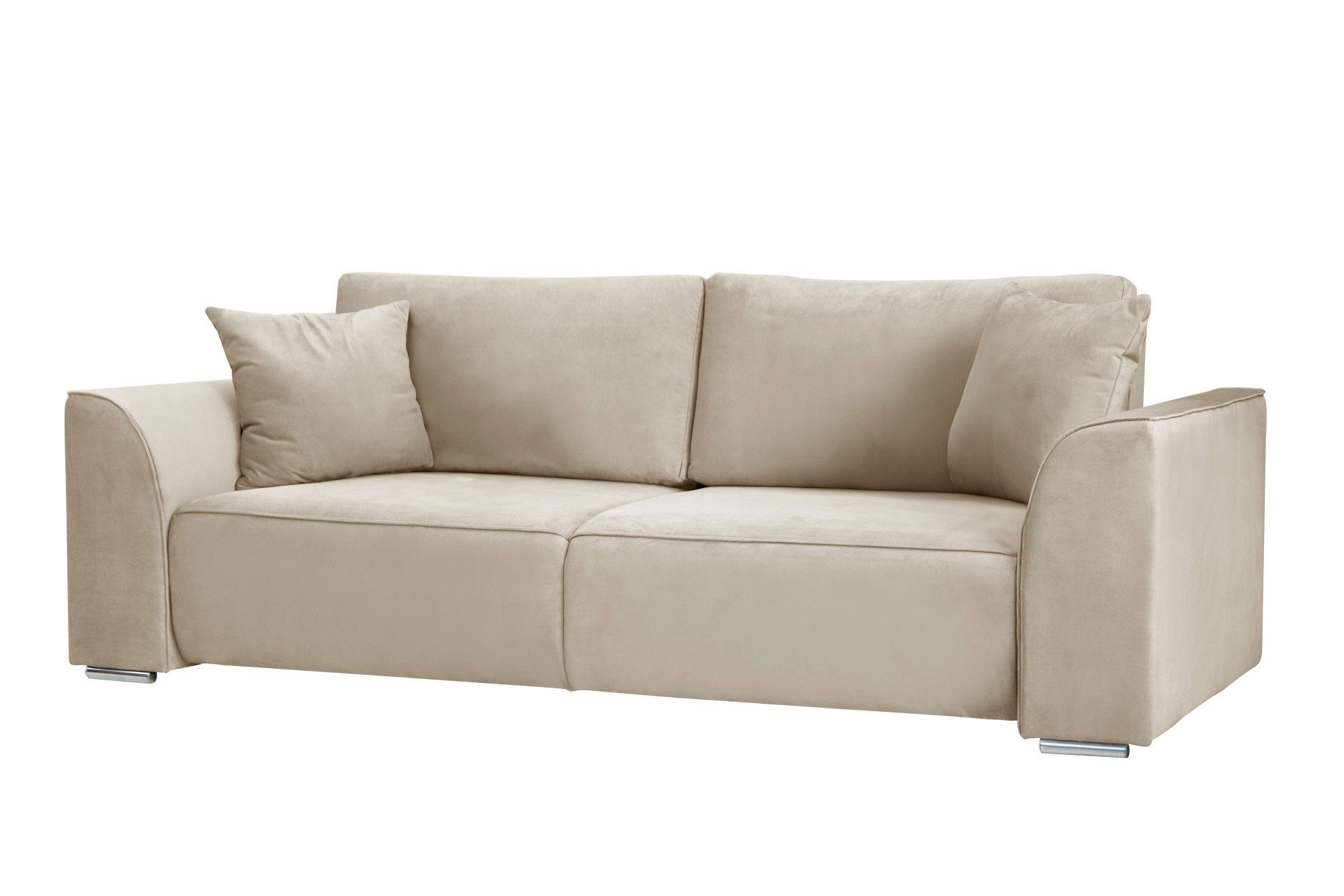 INOSIGN 3-zitsbank BEATRICE optionele slaapbank met bedlade, B/D/H 250/107/92 cm