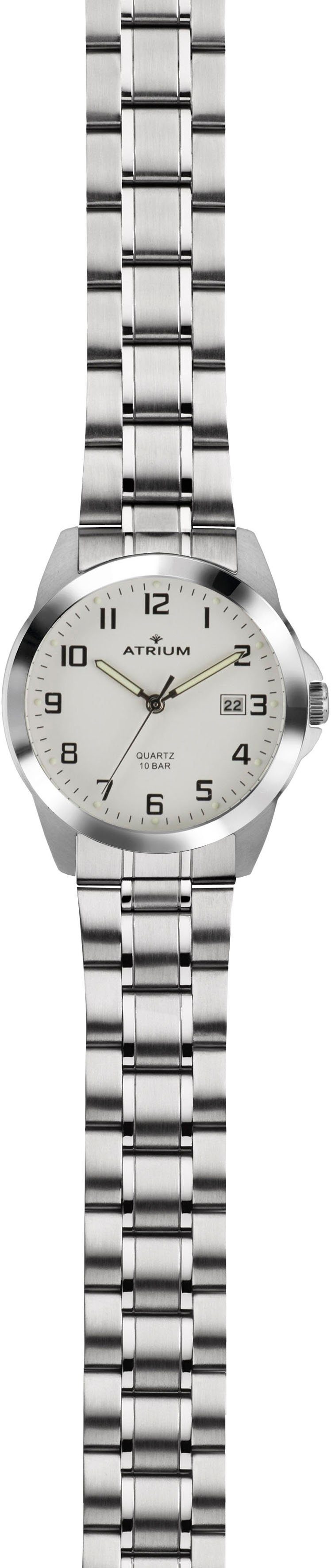 Atrium Kwartshorloge A16-15 Armbandhorloge, herenhorloge, dameshorloge, roestvrij staal armband, tot 10 bar waterdicht