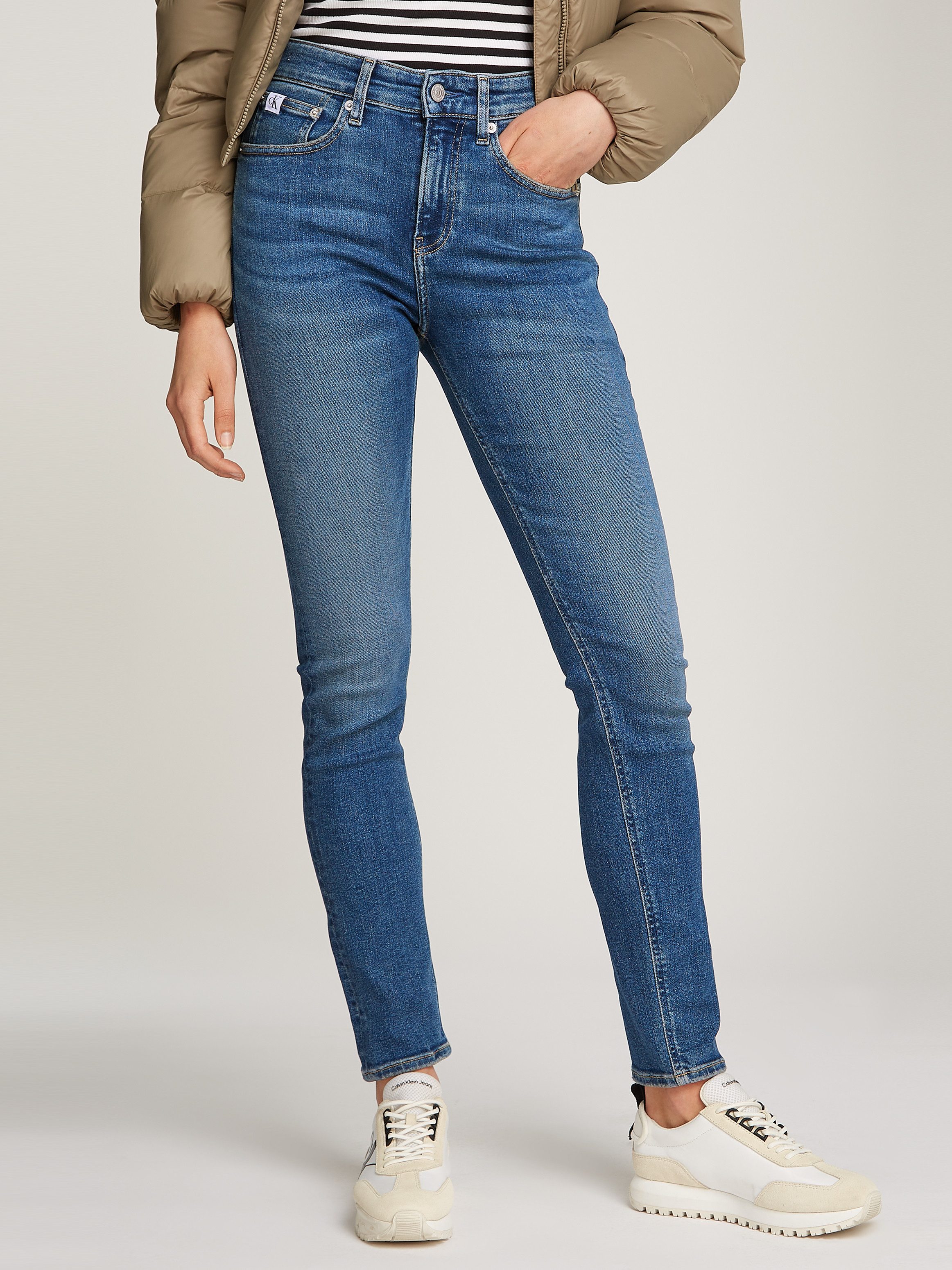 Calvin Klein Skinny fit jeans Skinny in 5-pocketsstijl heren skinny jeans maat 32 blauw