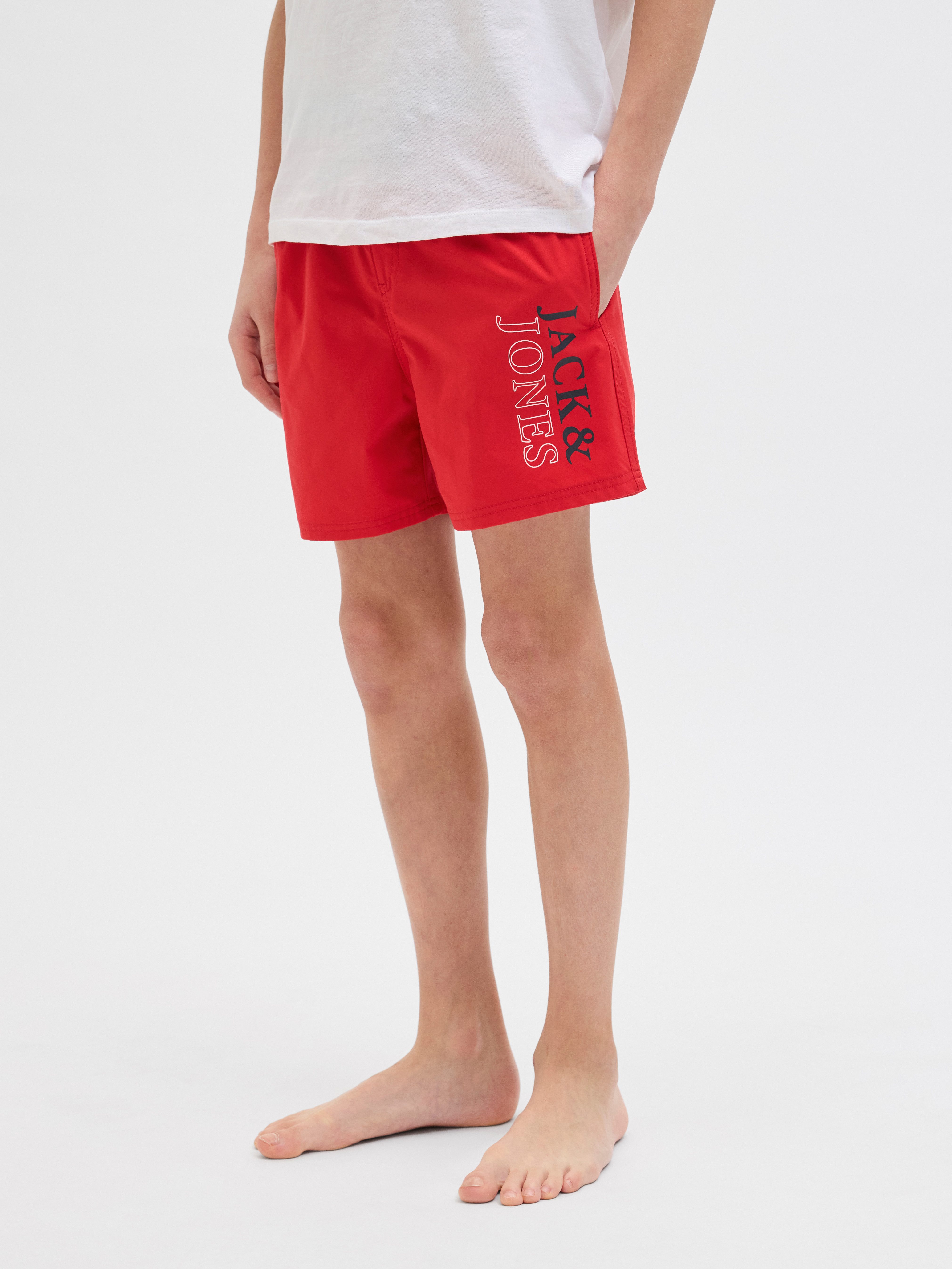 Jack & Jones Junior Zwemshort JPSTMAUI JJSWIM DOUBLE LOGO AKM SN JNR