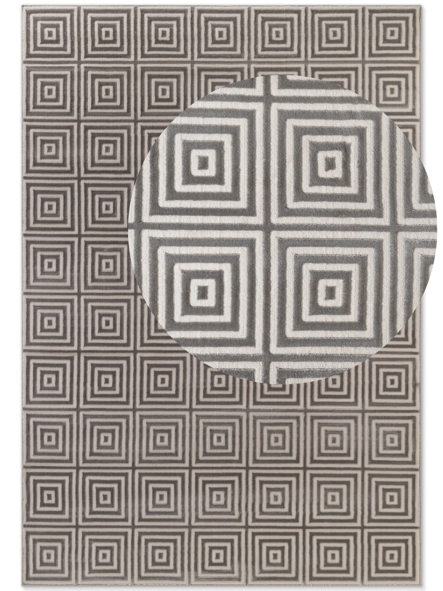 ELLE DECORATION Design-vloerkleed Tourmaline Woonkamer, slaapkamer, loper, hoog-laag effect, gang, glans