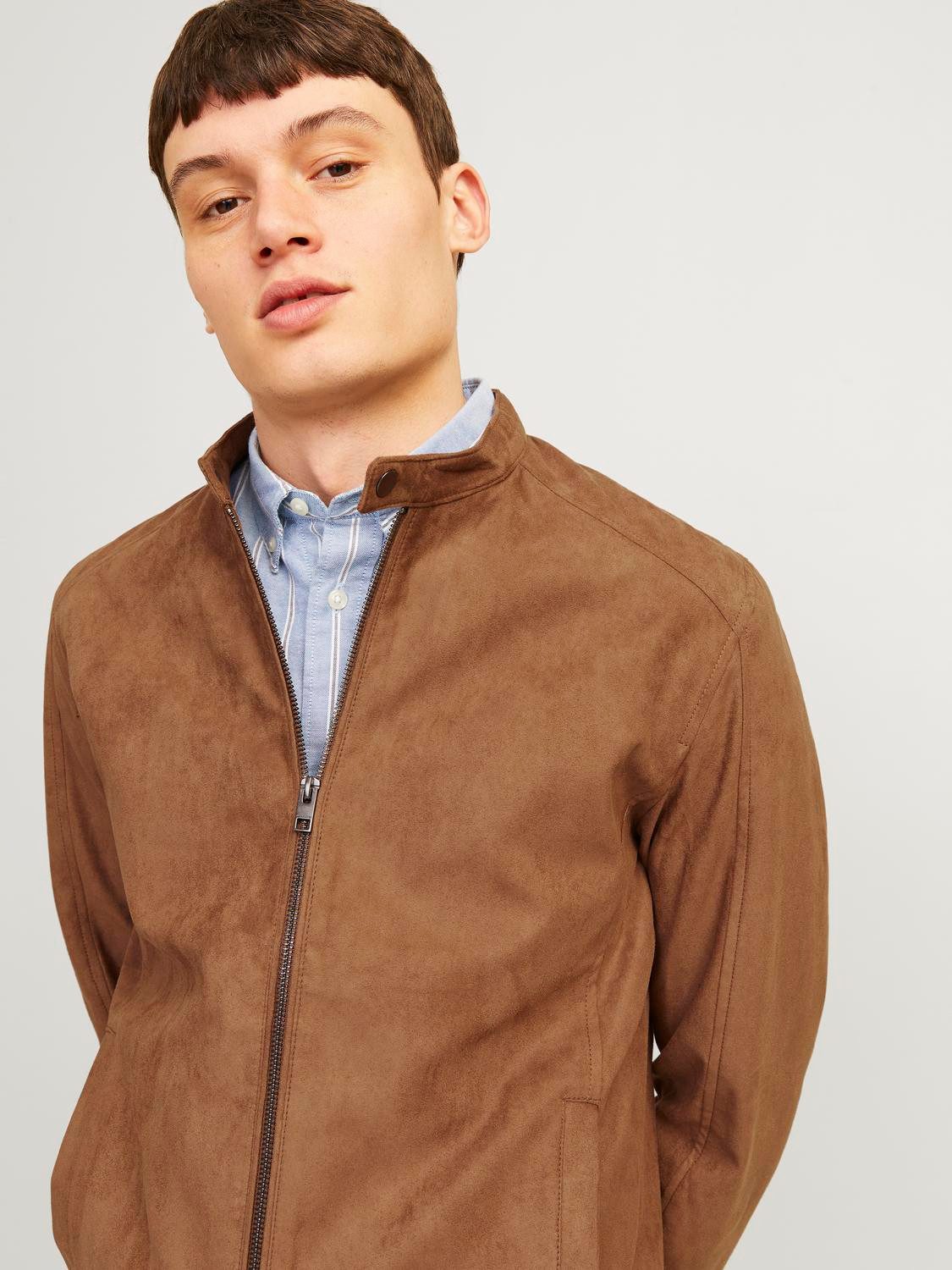 Jack & Jones Imitatieleren jack JJEDYLAN CLEAN JACKET NOOS