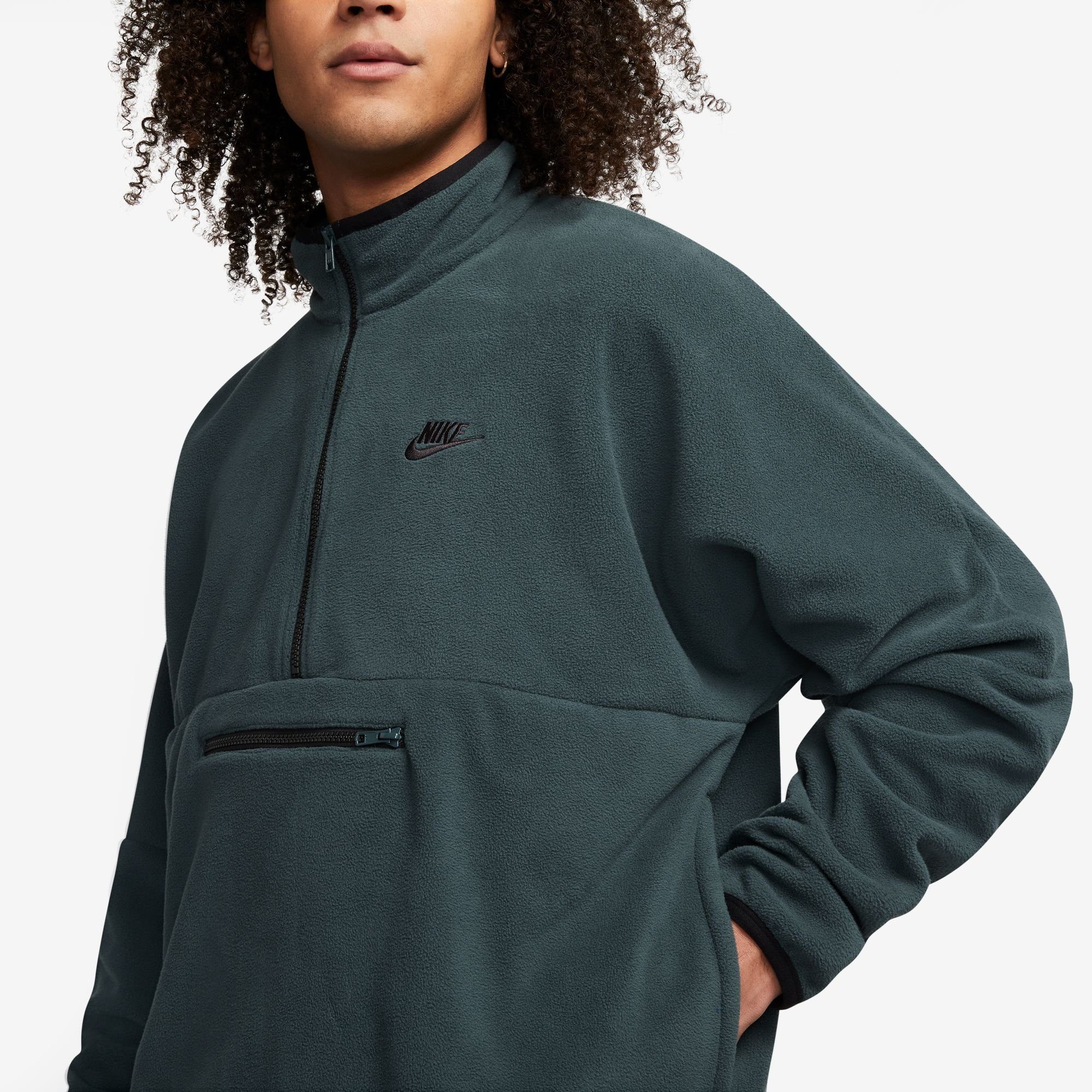Nike Sportswear Sweatshirt CLUB FLEECE+ MEN'S 1 -ZIP FLEECE TOP
