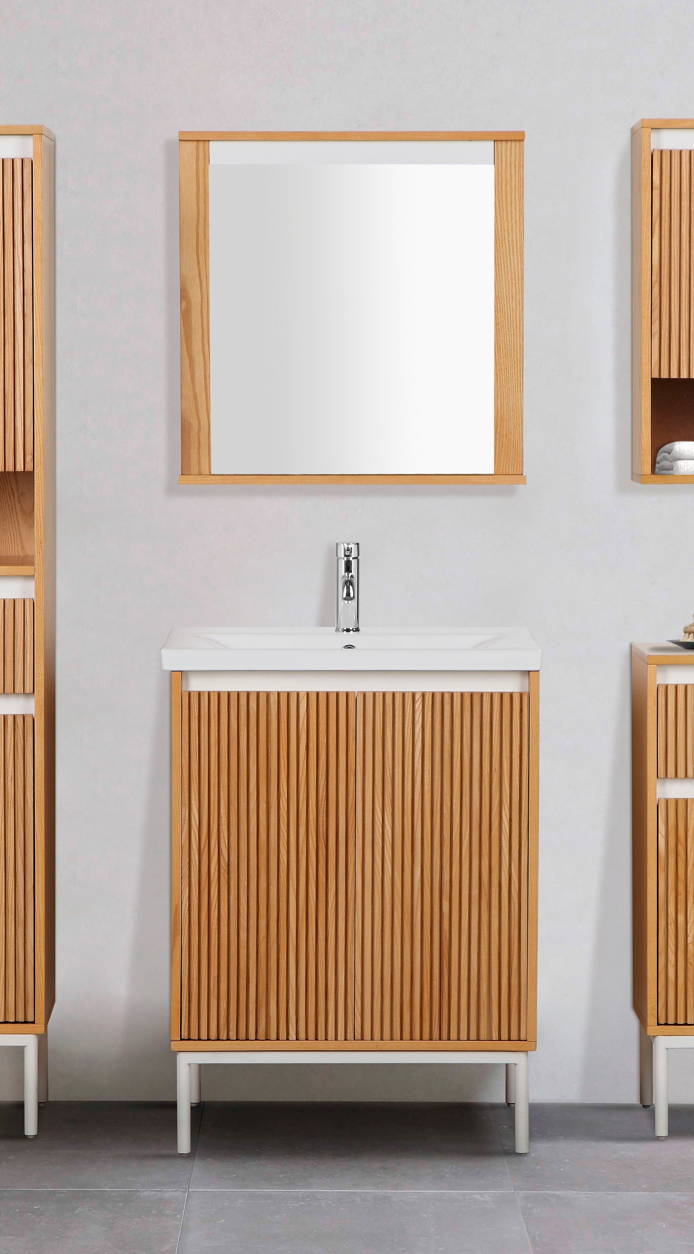 welltime Badspiegel Falun Badkamerspiegel met planchet, breedte 55 cm