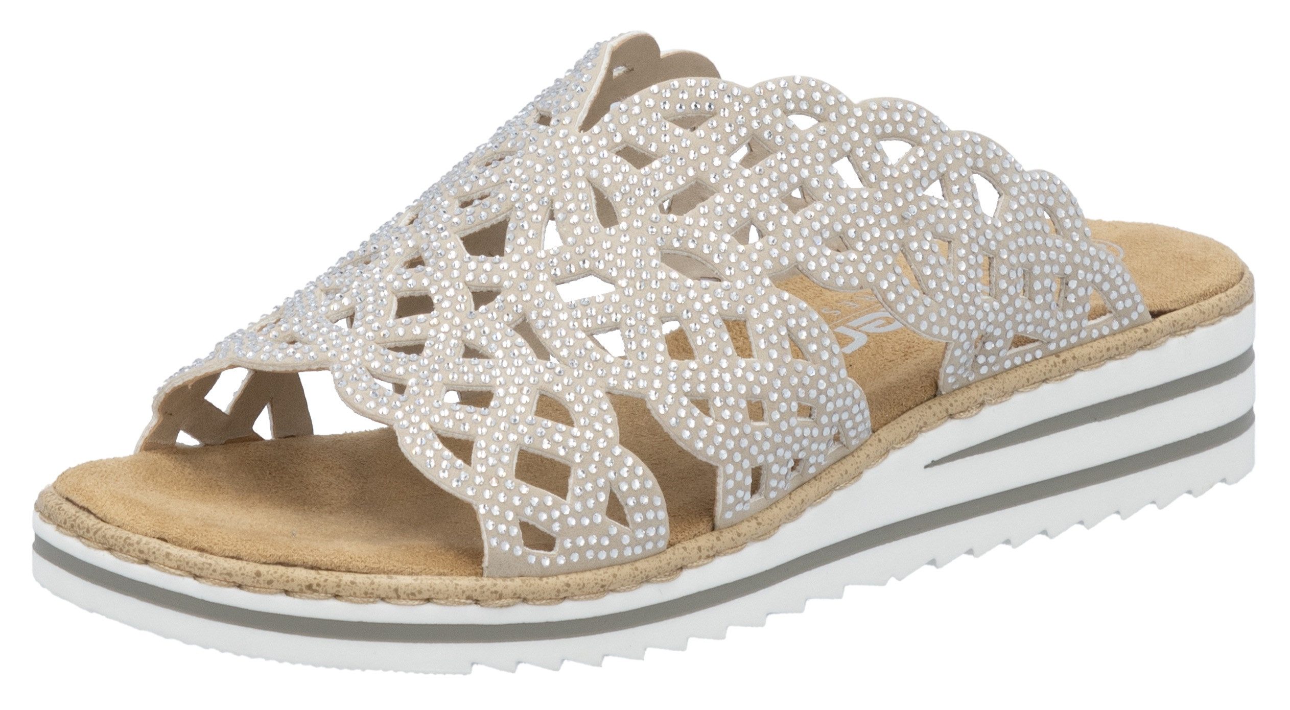 Rieker Slippers dames sandaaltjes maat 38 beige