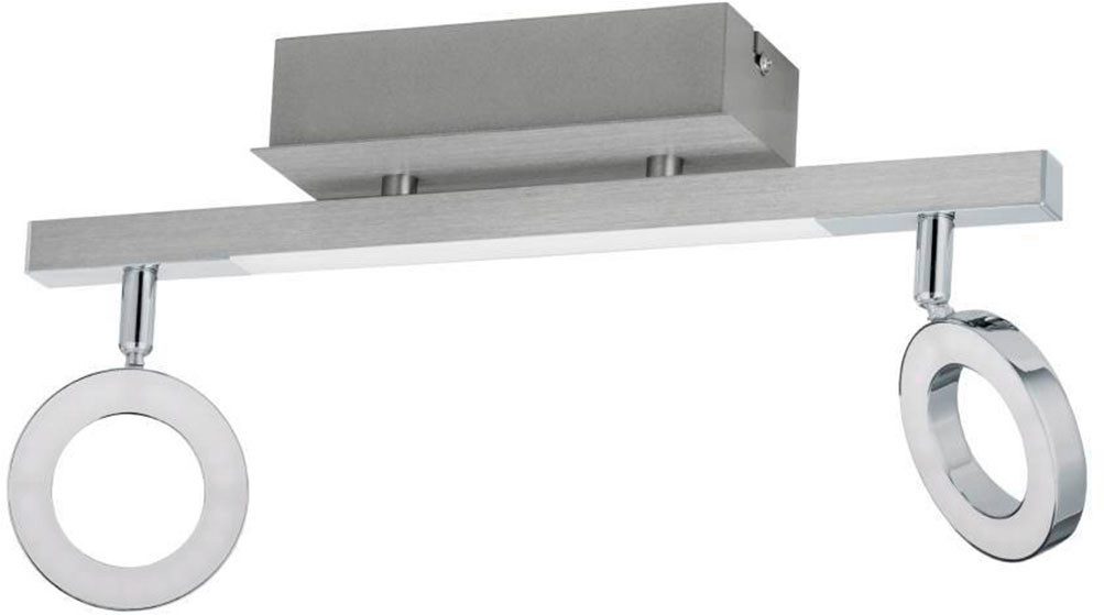 EGLO Ledplafondspots CARDILLIO 1 plafondlamp, chroom, 2-vlamig, draaibare lampenkoppen