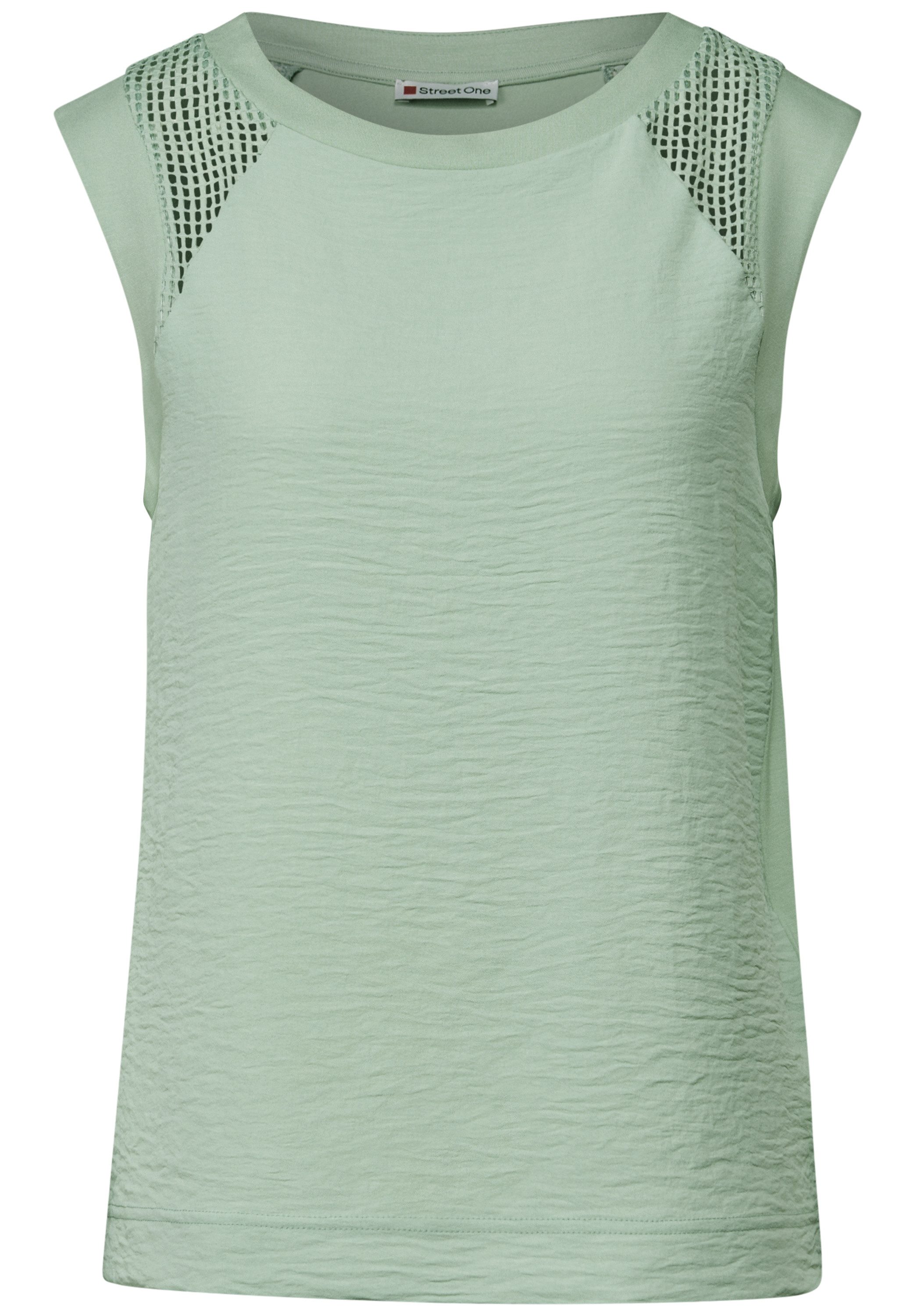 STREET ONE Shirttop met mesh details