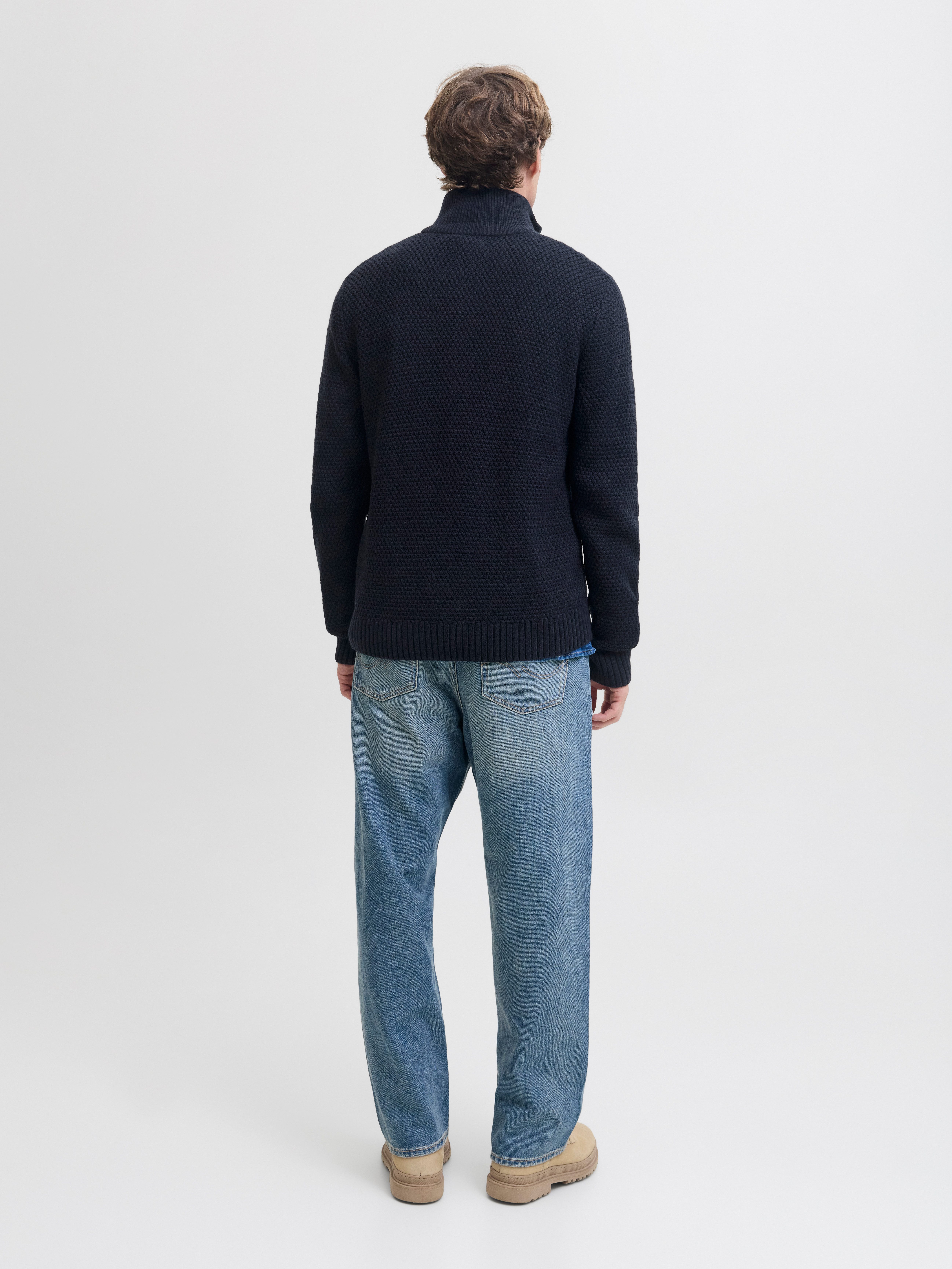 Jack & Jones Schipperstrui JJPAUL KNIT HALF ZIP