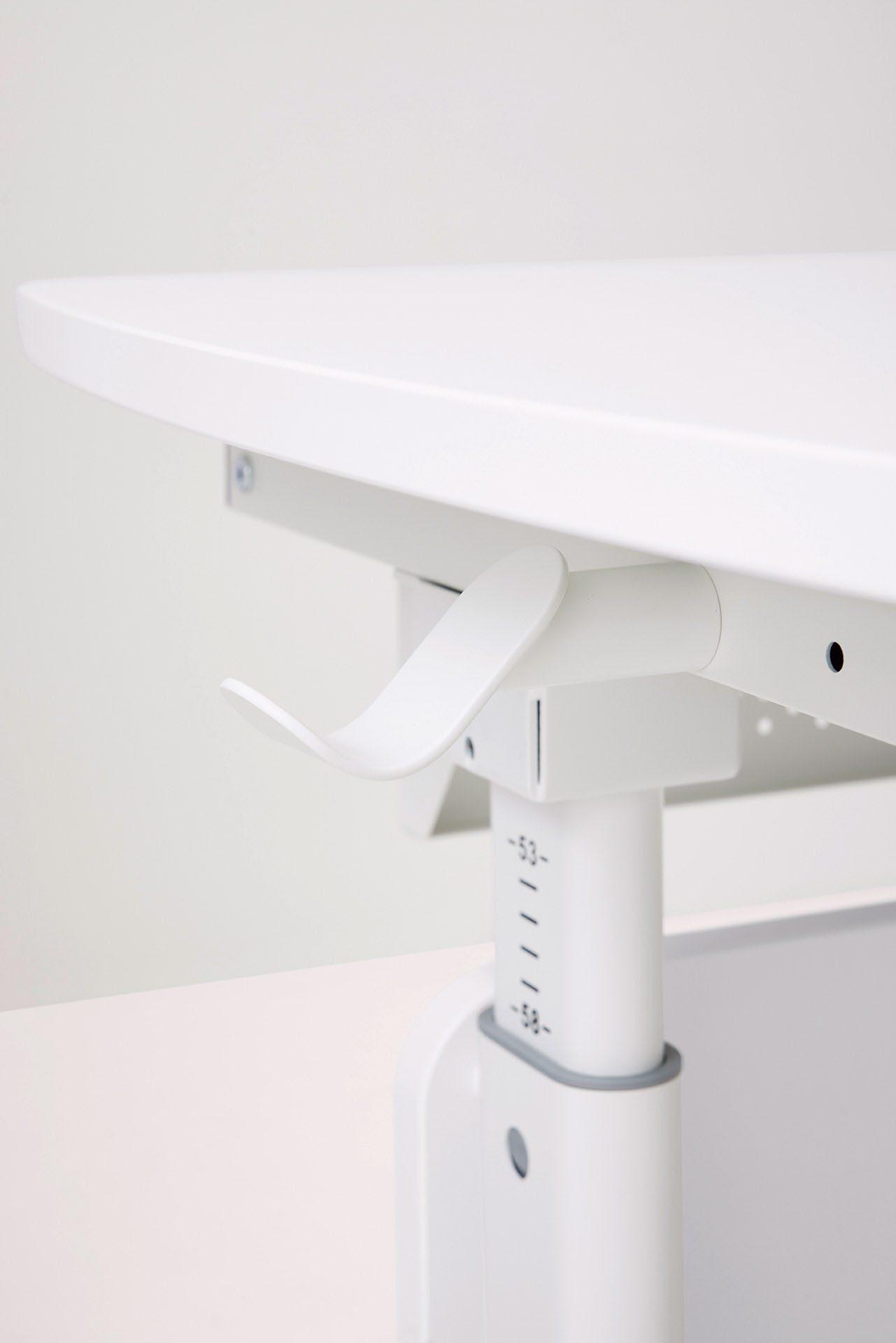 PAIDI Kinderwelten Kinderbureau DIEGO CURVED GT, leerlingbureau, ergonomisch, meegroeiend stappenloos in hoogte verstelbaar, gedeeld tafelblad kantelbaar