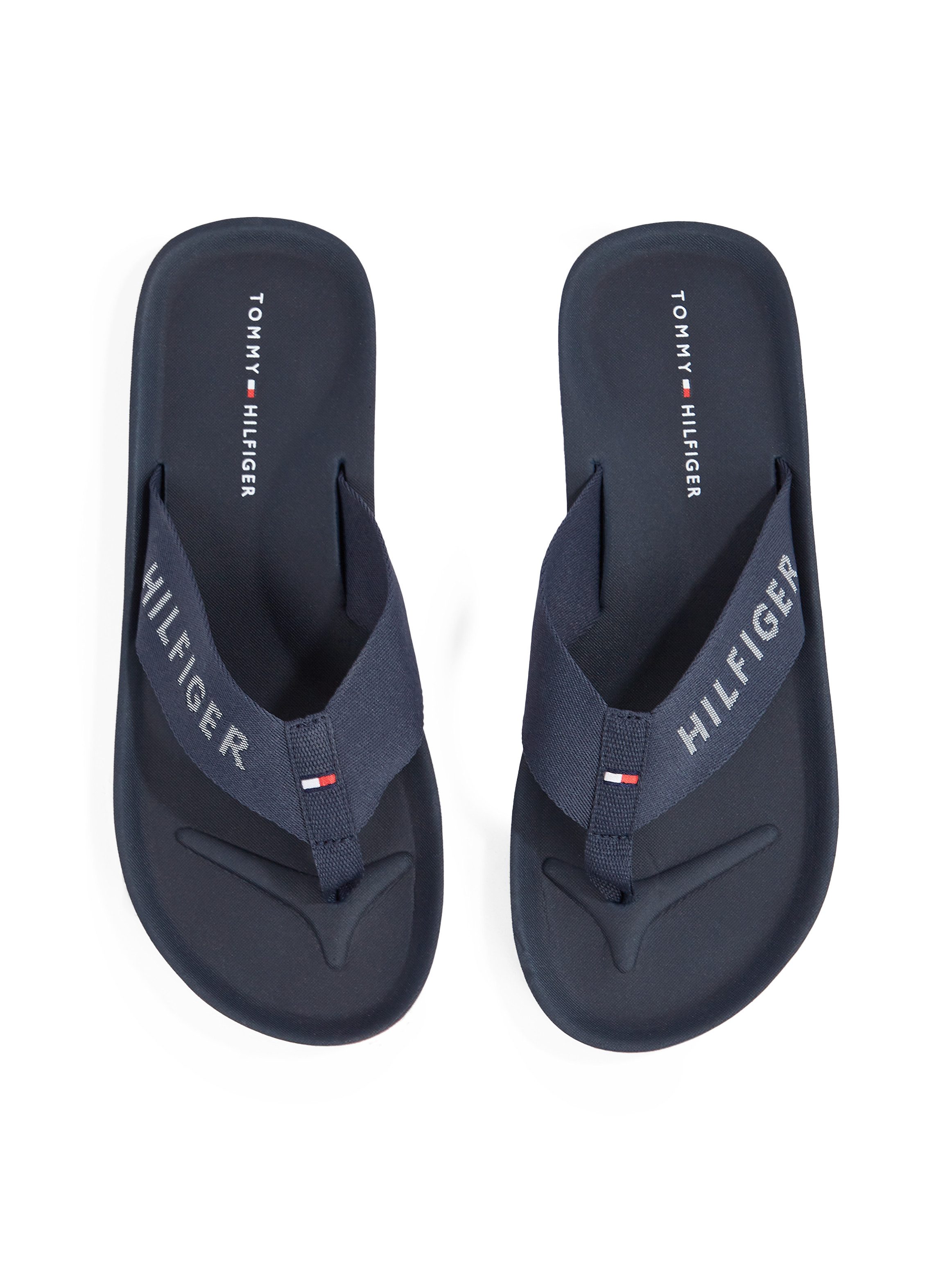 Tommy Hilfiger Teenslippers COMFORT HILFIGER BEACH SANDAL dianette, badslipper, instapschoen met logo-inscriptie
