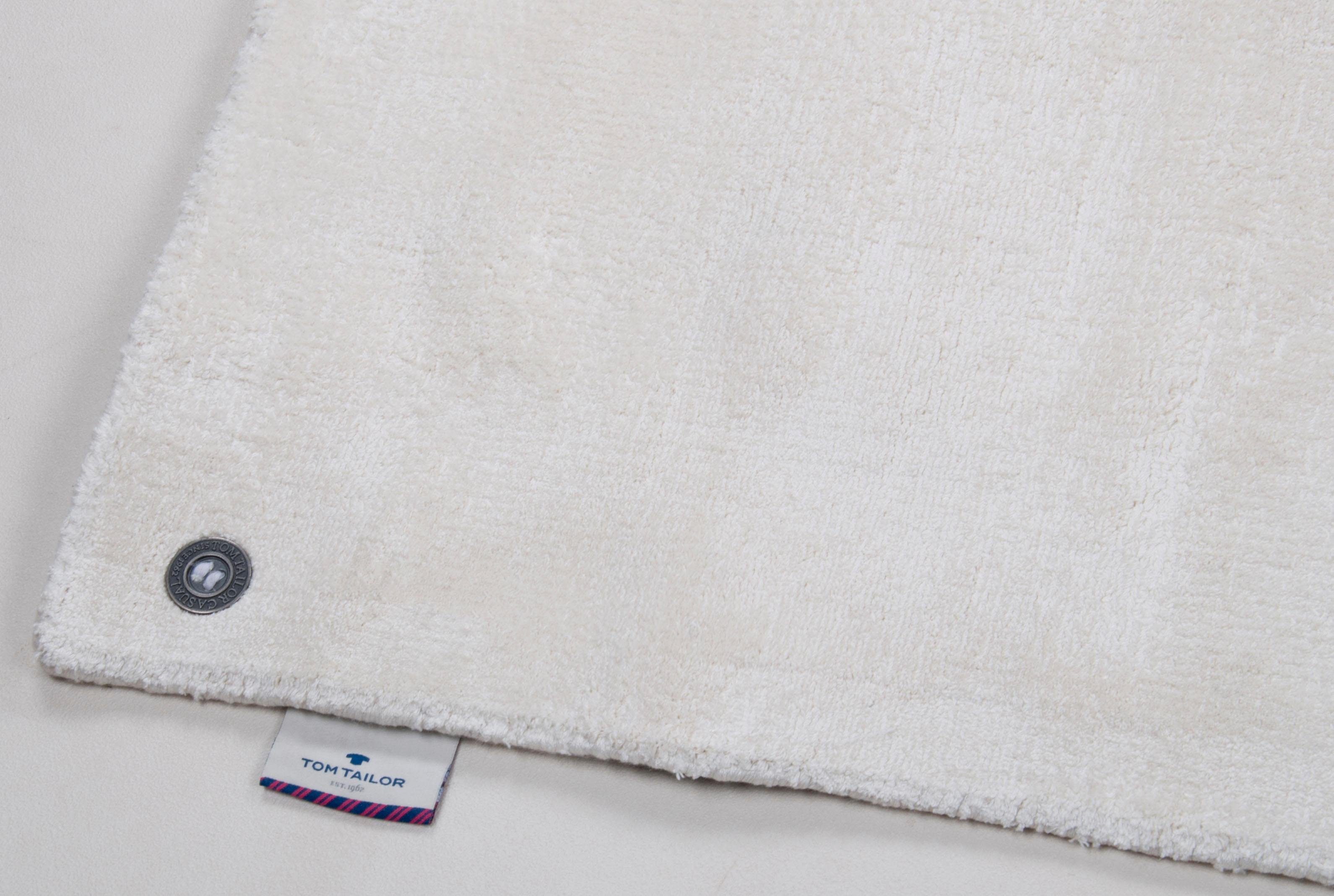 TOM TAILOR HOME Vloerkleed Shine uni Handgeweven vloerkleed, 100% viscose, met de hand geweven, met elegante glans