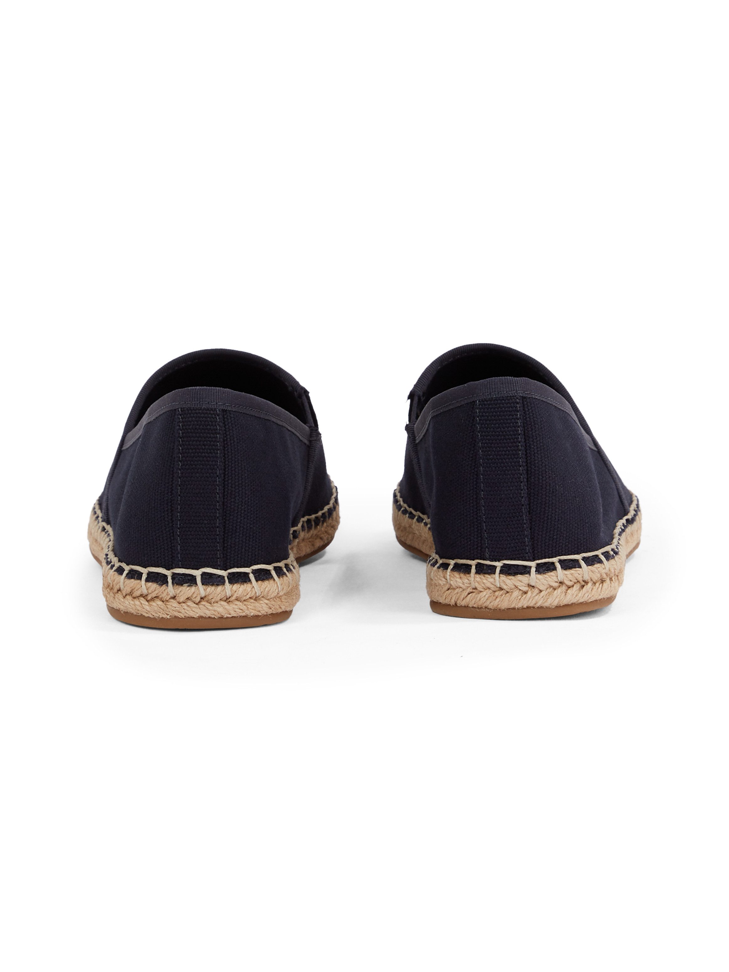 Tommy Hilfiger Espadrilles FLAG CANVAS ESPADRILLE , slippers, flats, comfortabele schoen met bamboe bekleding en decoratieve naden