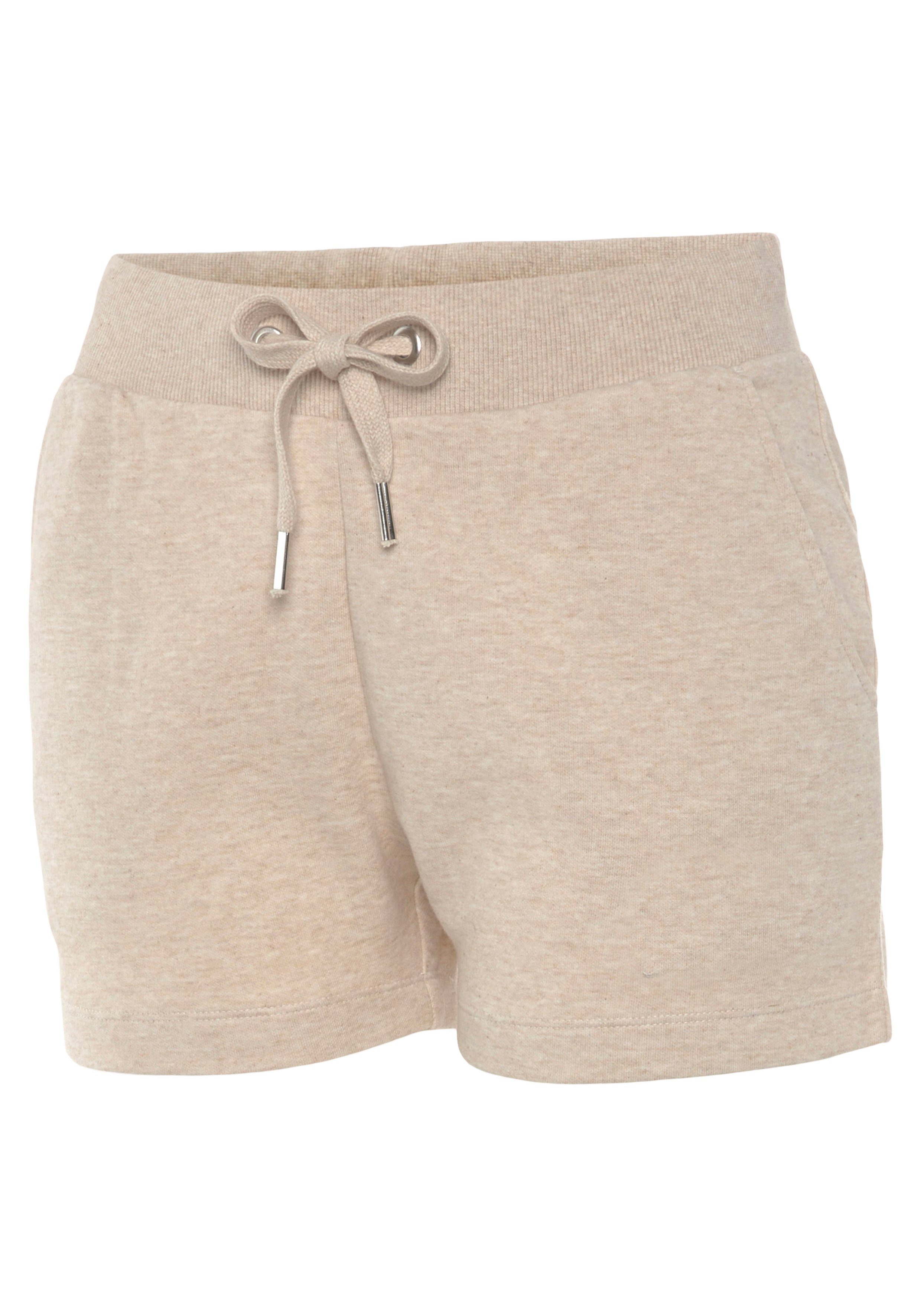 Bench. Loungewear Relaxshorts -sweatshorts, lounge-shorts met kleine glanzende logostiksel, loungewear