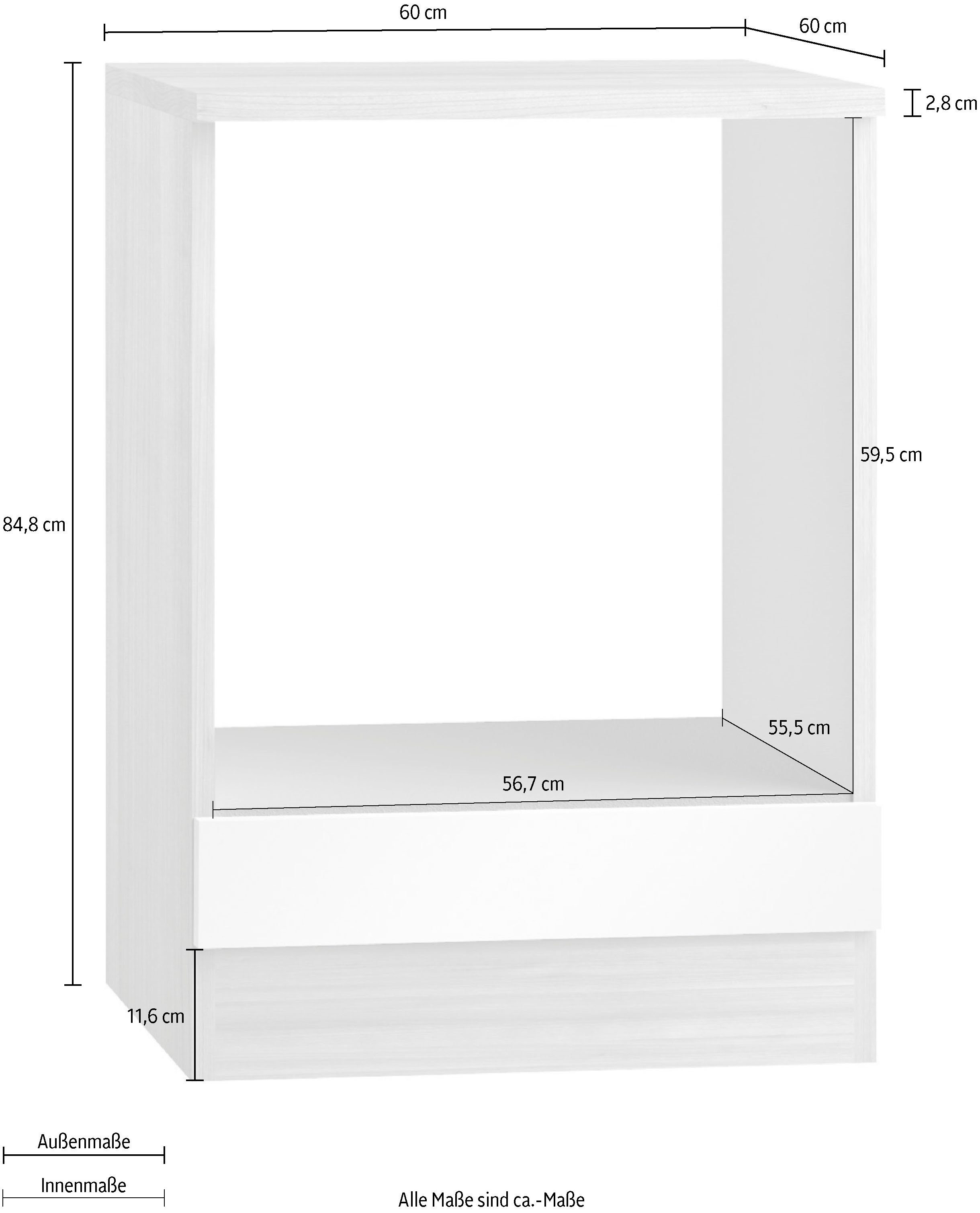 OPTIFIT Ombouwkast voor oven Faro , breedte 60 cm