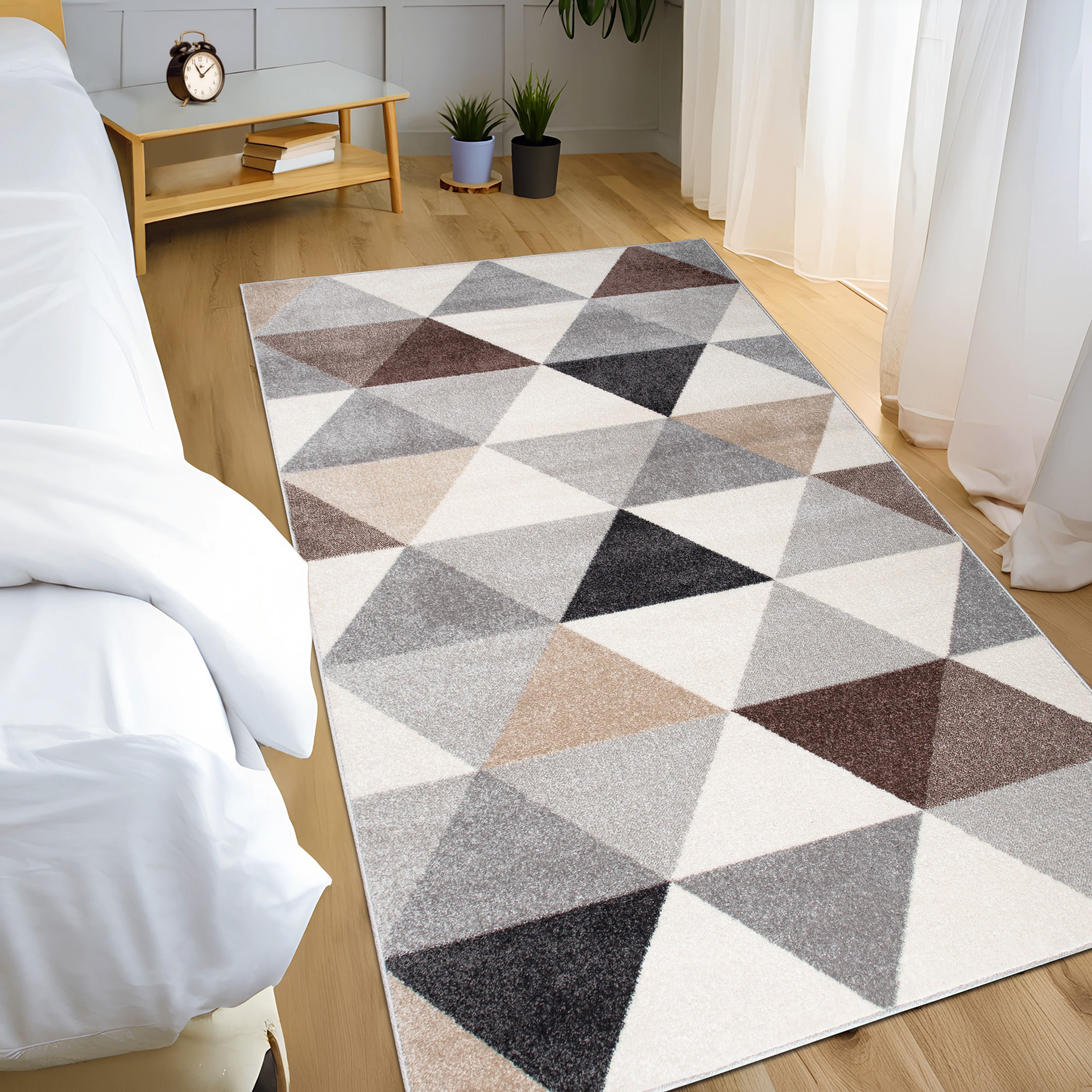 my home Vloerkleed Berlad Geo met bijzonder zachte pool, kortpolig, modern geometrisch ontwerp