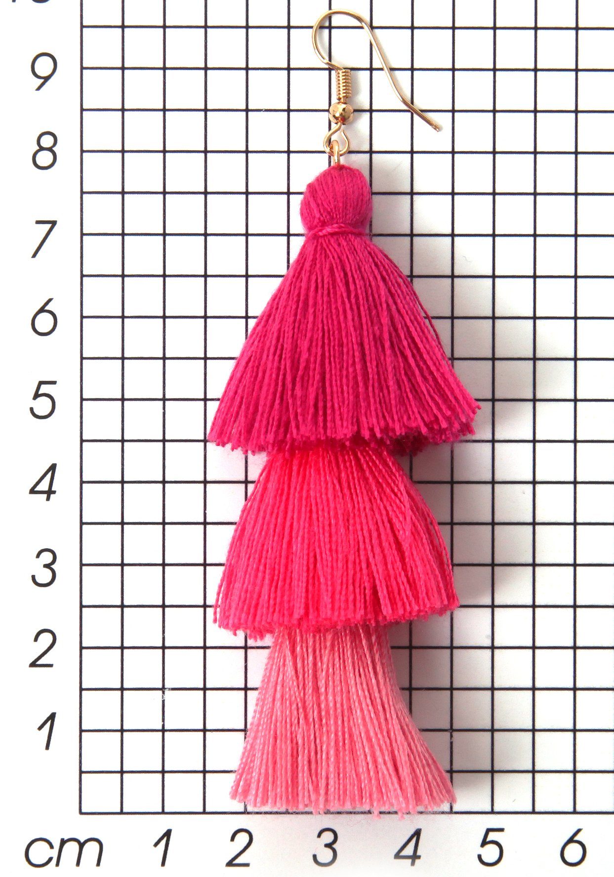 Firetti Oorhangers Kwastje, mix van pink, trendy