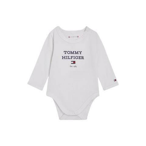 Tommy Hilfiger Jumpsuit BABY TH LOGO BODY L-S met een logo-opschrift