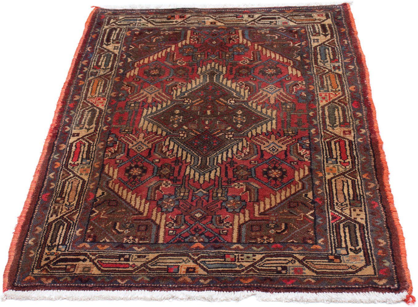 morgenland Wollen kleed Hamadan medaillon 124 x 80 cm Handgeknoopt