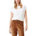 s.oliver t-shirt in basic stijl wit