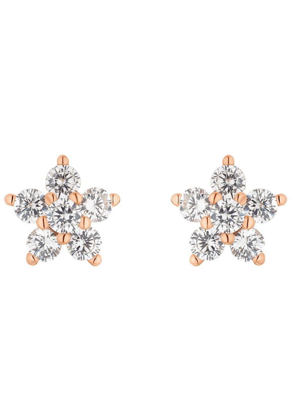 Amor Paar oorstekers Rosé Star, 2012821 met zirkoon (synthetisch) (2-delig)