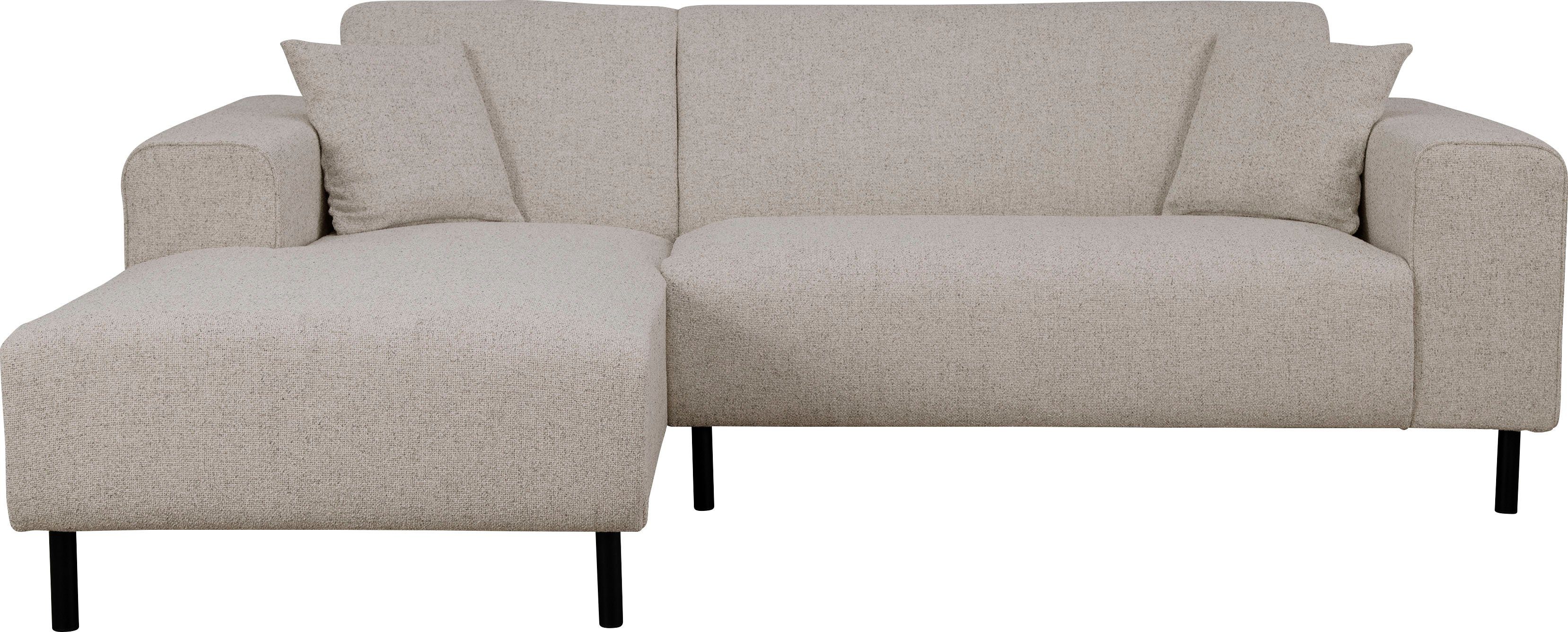 Home affaire Hoekbank ARROS L-vorm met golfondersteuning, afmetingen B/D/H: 235/163/81 cm incl. sierkussens, met recamiere rechts/links bestelbaar, ook in cord