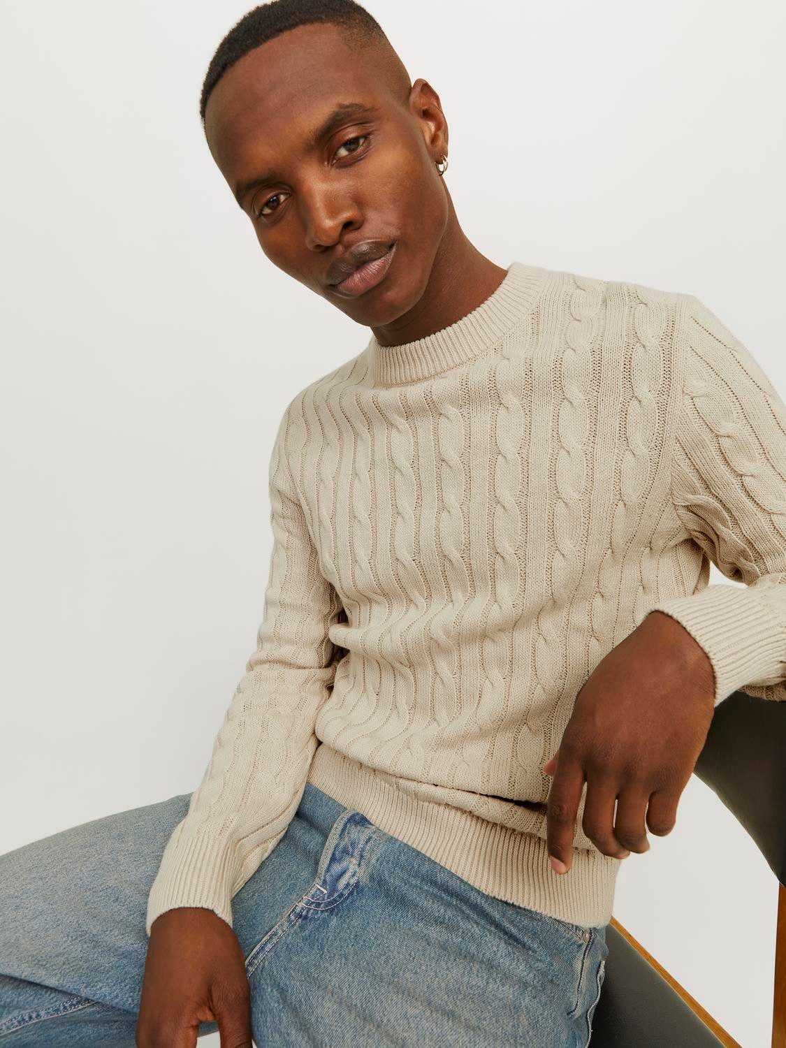 Jack & Jones Trui met ronde hals JJEROSS KNIT CREW NECK SN