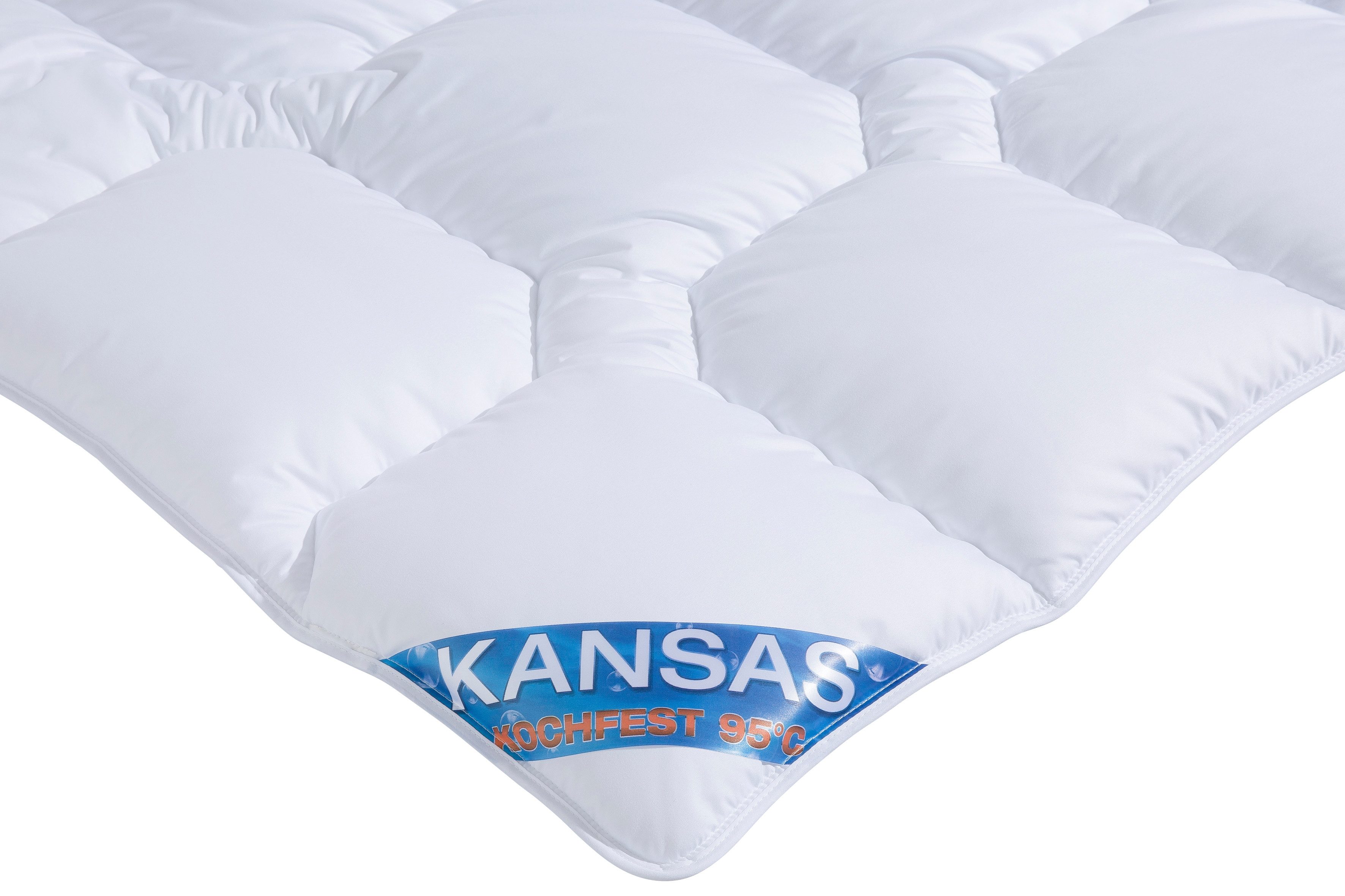 f.a.n. Frankenstolz Synthetisch dekbed + hoofdkussen Kansas, 2-delig set met kussens 80x80 cm Dekbed 135x200 cm, 155x220 cm voor zomer of winter (voordeelset)