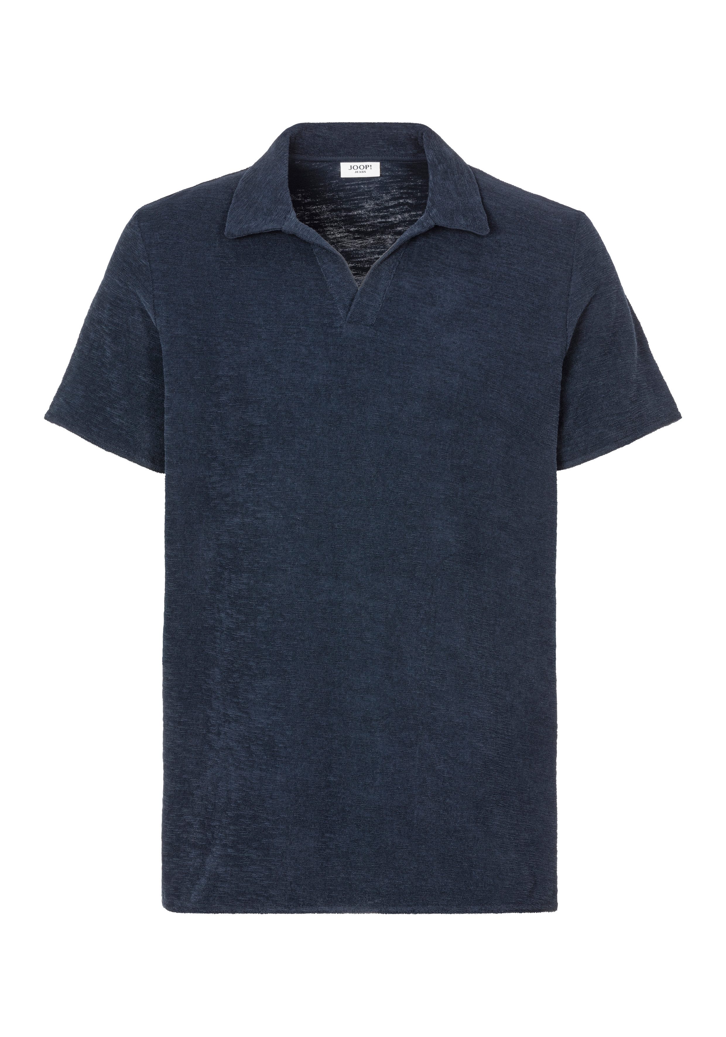 Joop Jeans Poloshirt Antal Kraag zonder knopen heren poloshirts maat S blauw