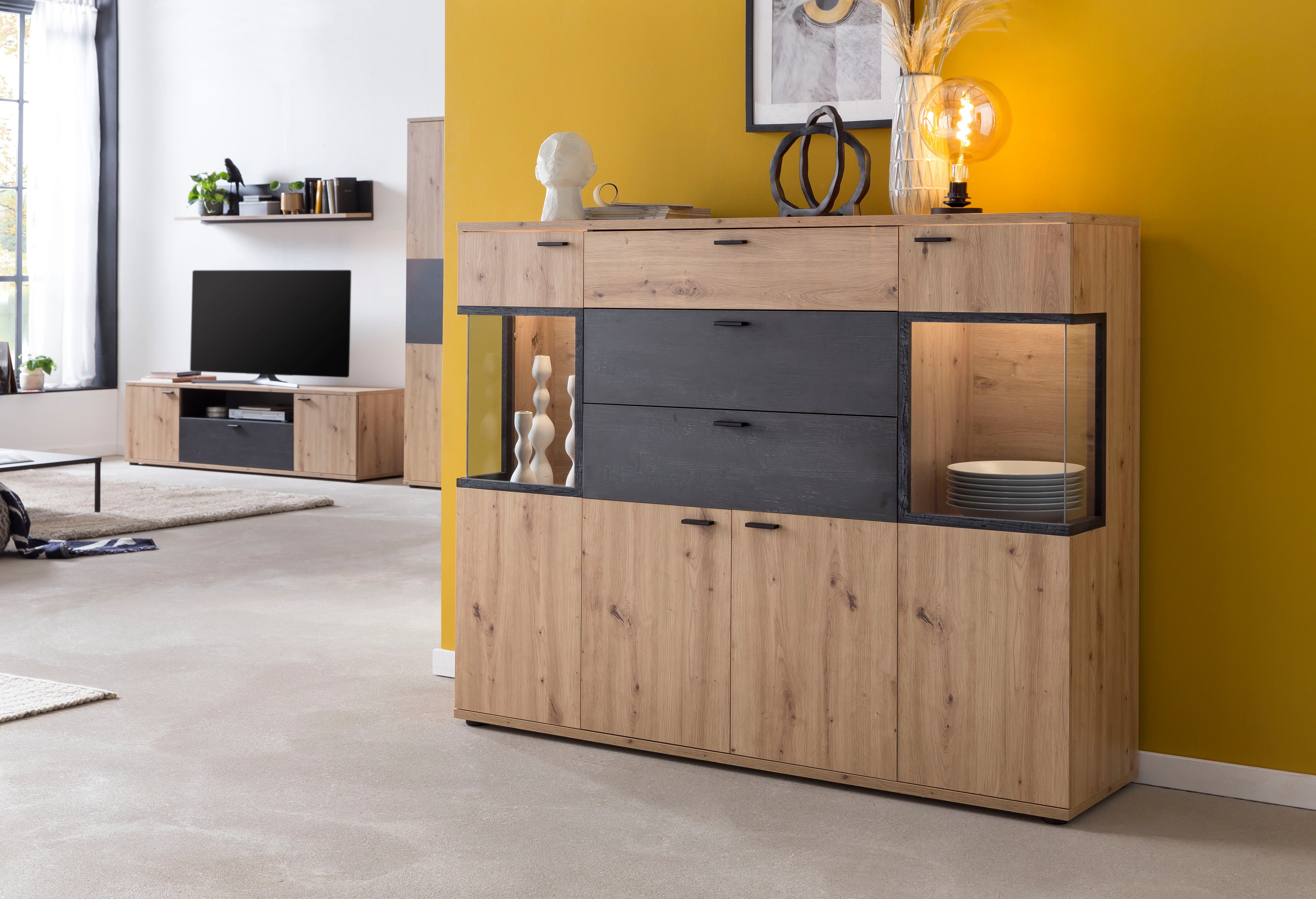 HELA Highboard Atlanta Hoogte 125 cm