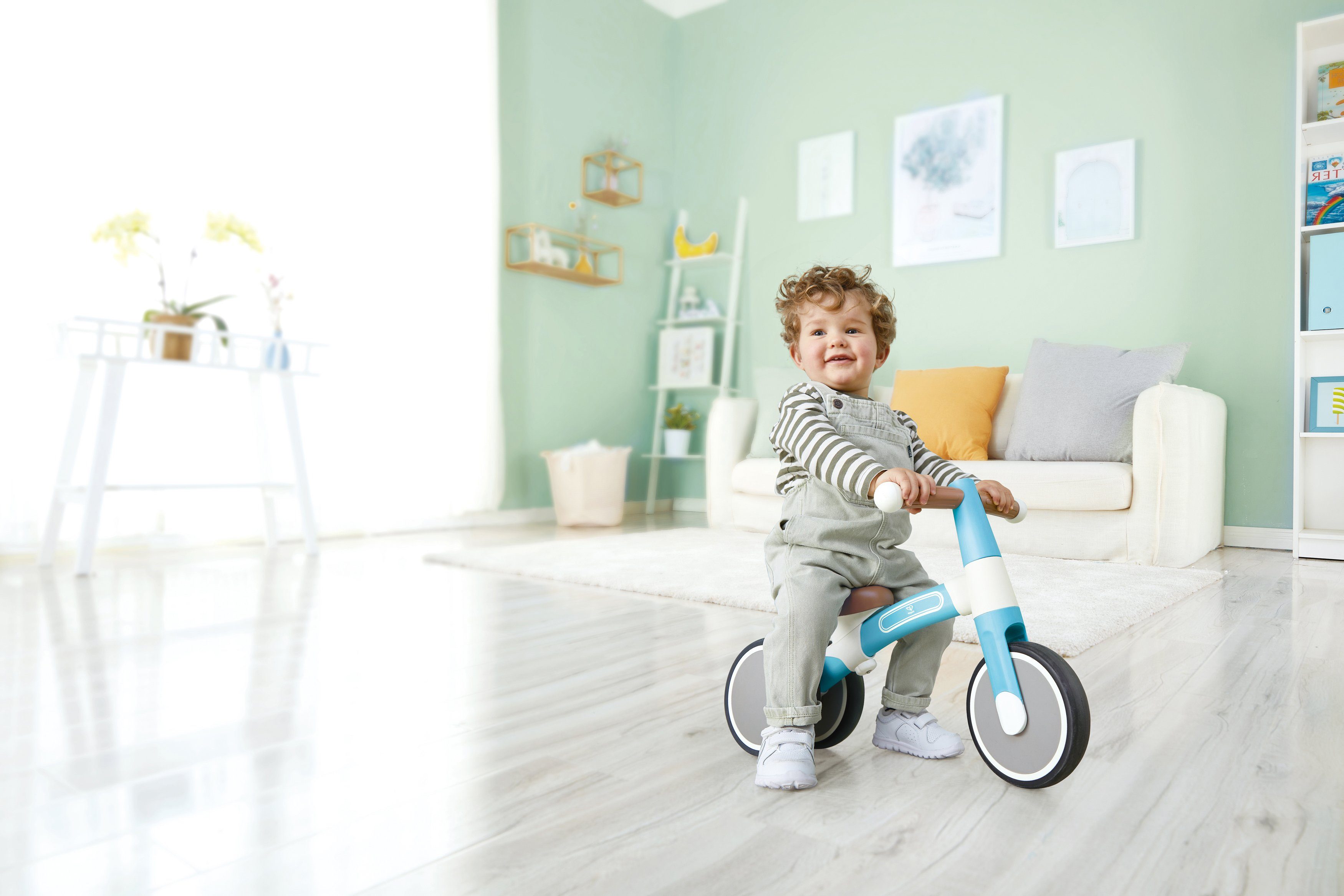 Hape Driewieler Mijn eerste loop-driewieler, lichtturquoise