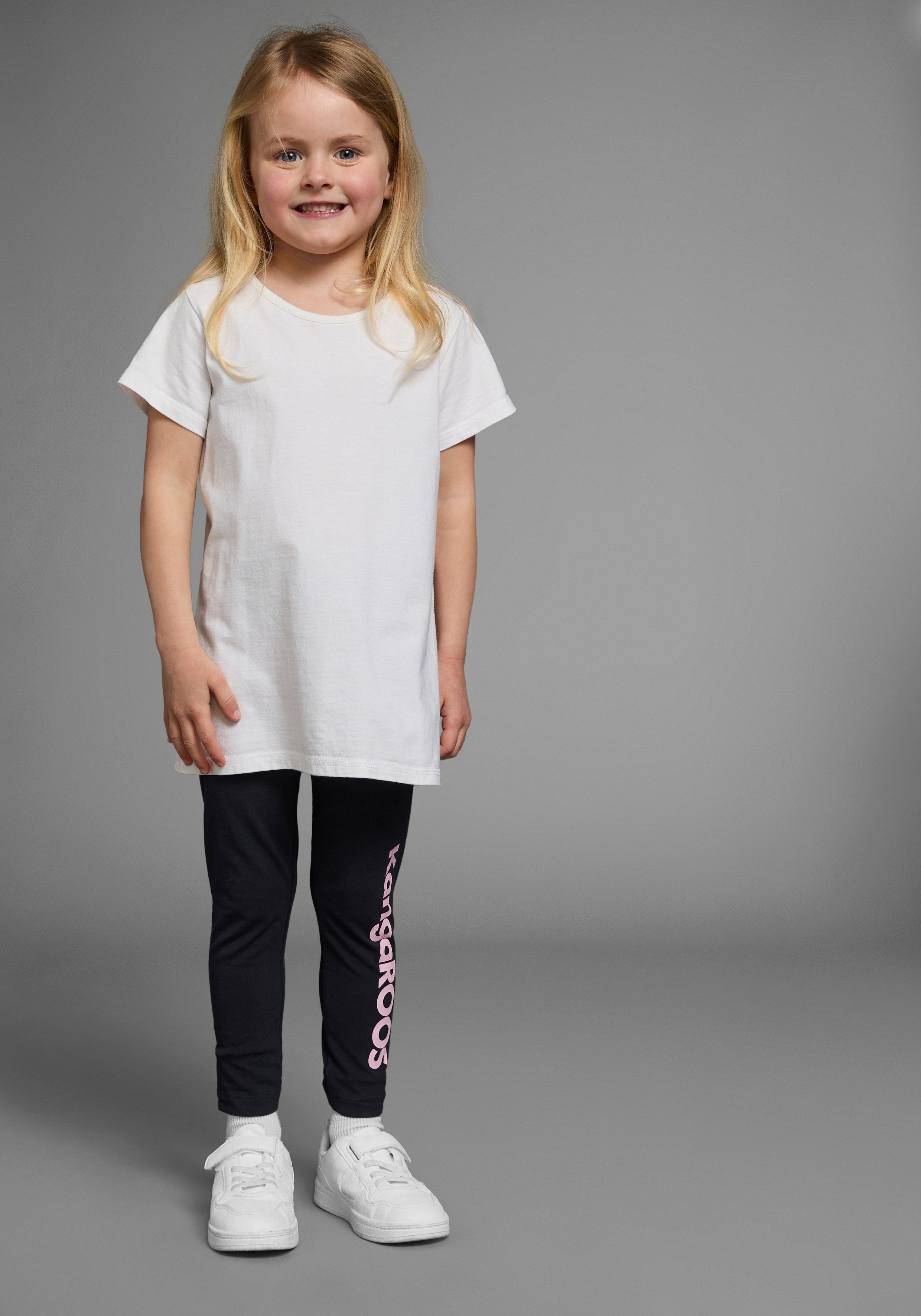 KangaROOS Legging 2-pack leggings met Kangaroos opschrift (set, 2-delig)