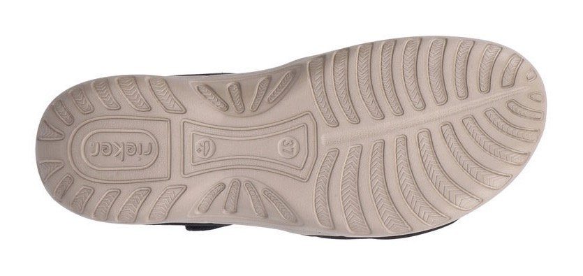 Rieker Sandalen zomerschoen, sandaal, sleehak, met gevlochten bandage
