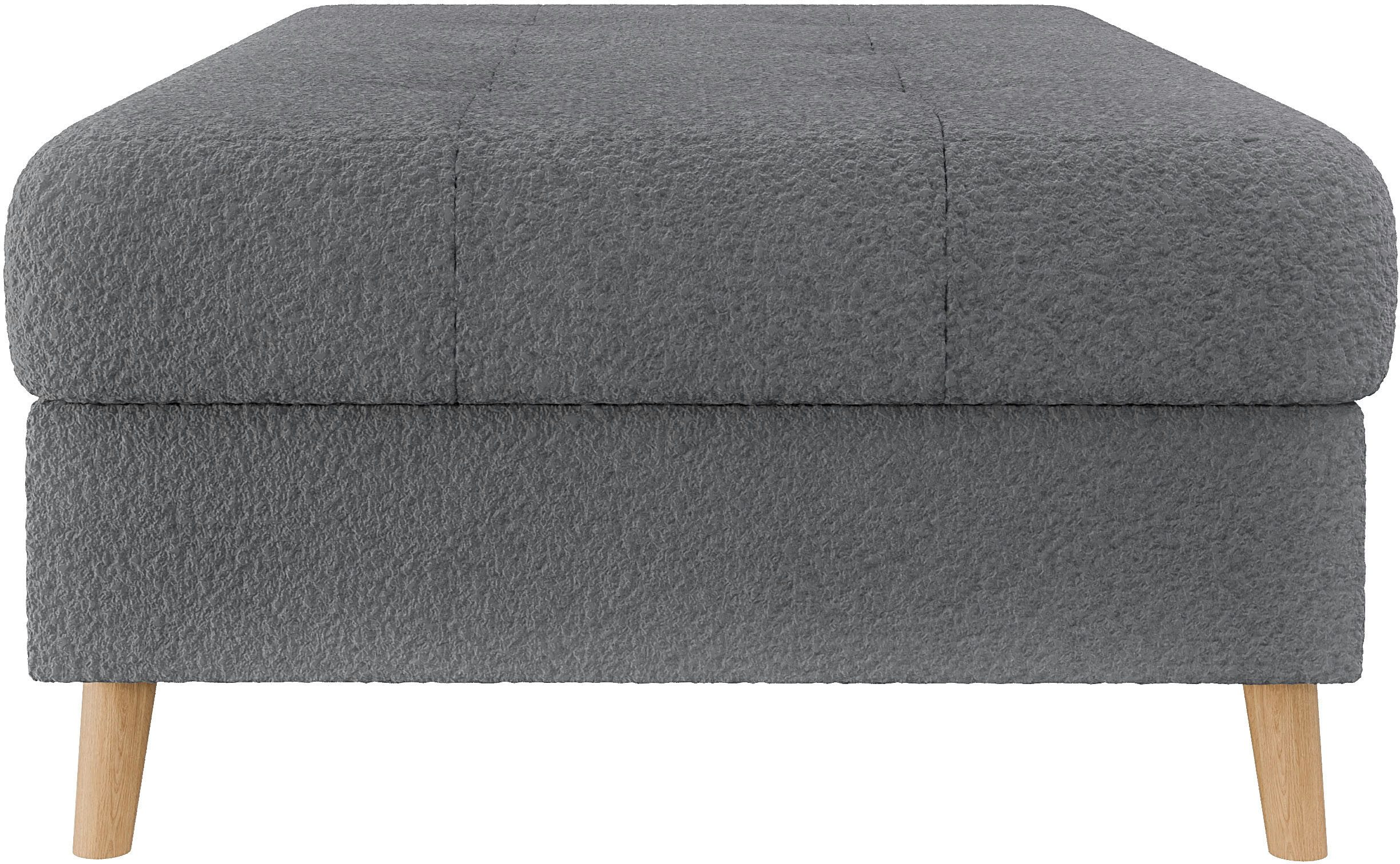 Home affaire Hocker CHARRE XXL, stiksel in het zitgedeelte, afmetingen: B/D/H: 118/73/40 cm