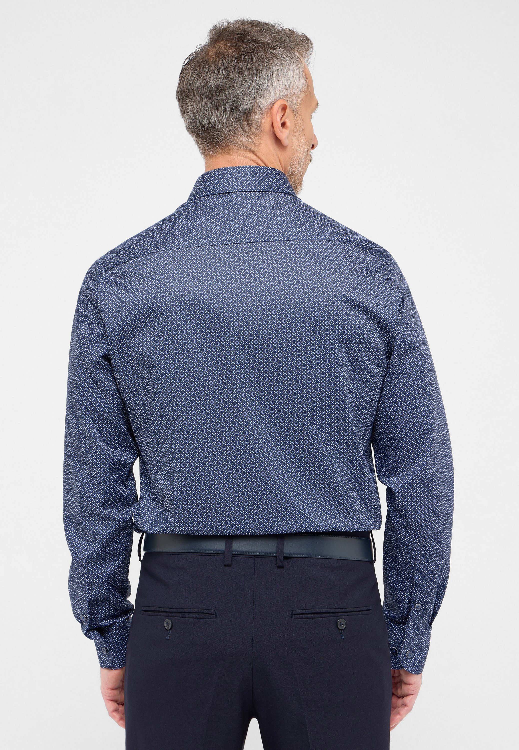 Eterna Overhemd met lange mouwen Slim fit NON IRON (strijkvrij)