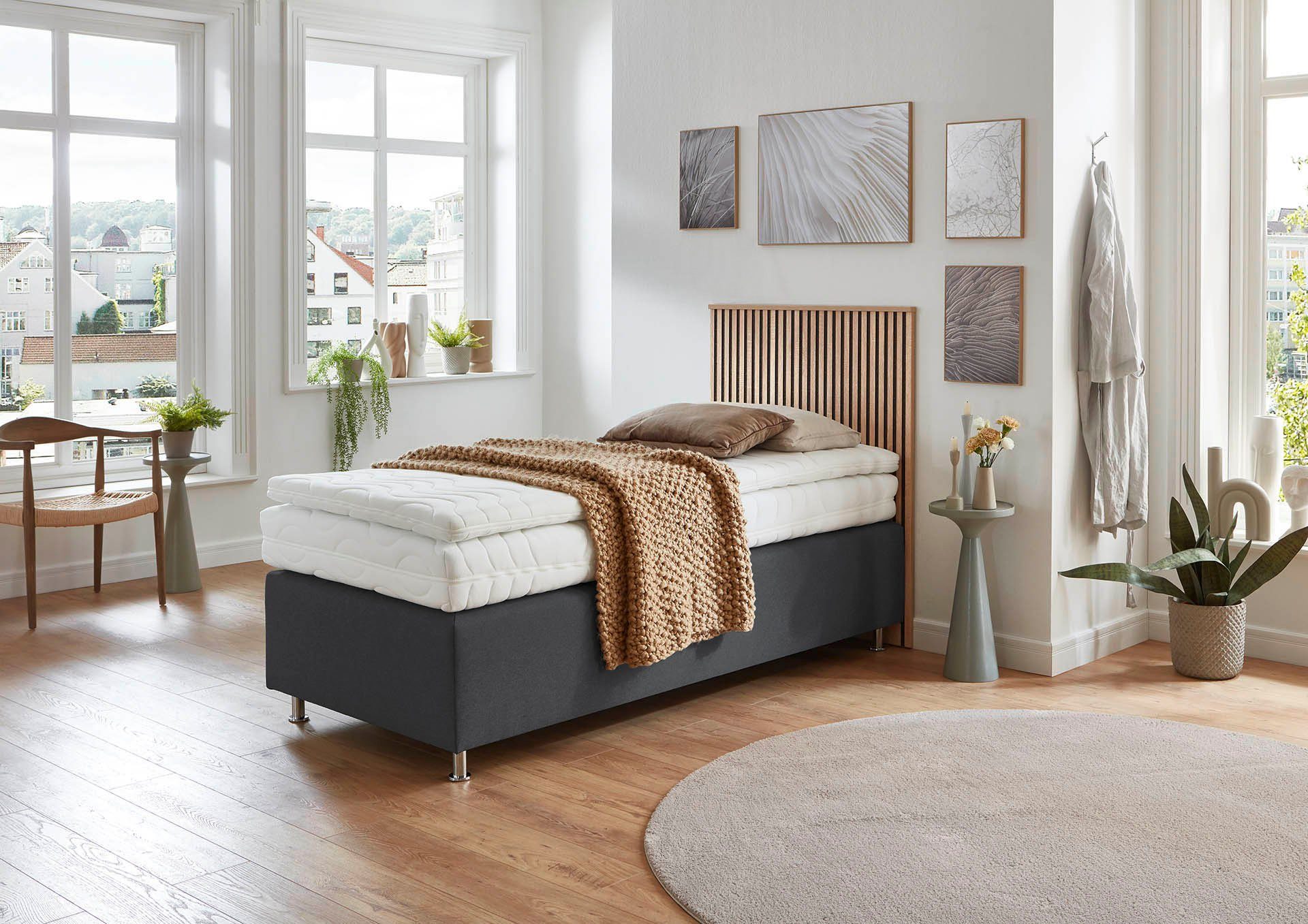 Westfalia Polsterbetten Boxspring Quercus naar keuze met ledverlichting, 3 matrassoorten ter keuze