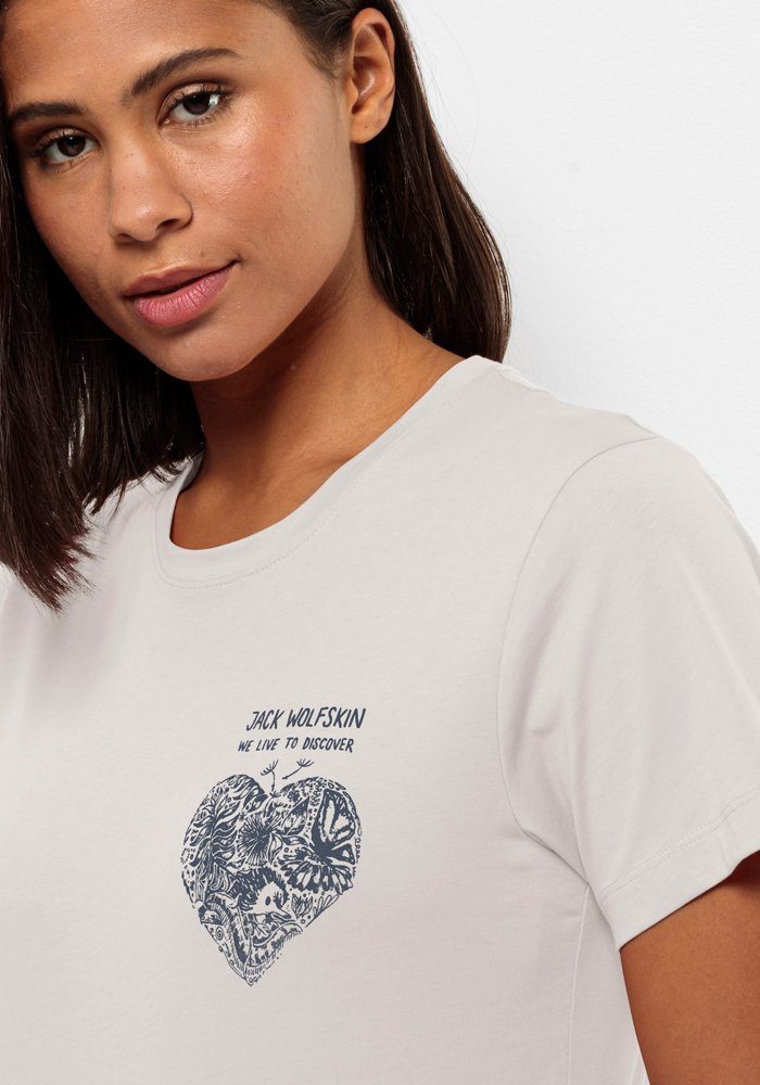 Jack Wolfskin T-shirt DISCOVER HEART T W