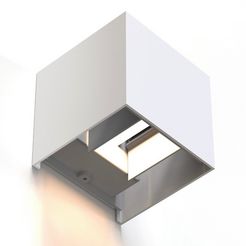 hama led-wandlamp led wandlamp, wlan wandlamp voor binnen-buiten buitenlamp ip 44 wit