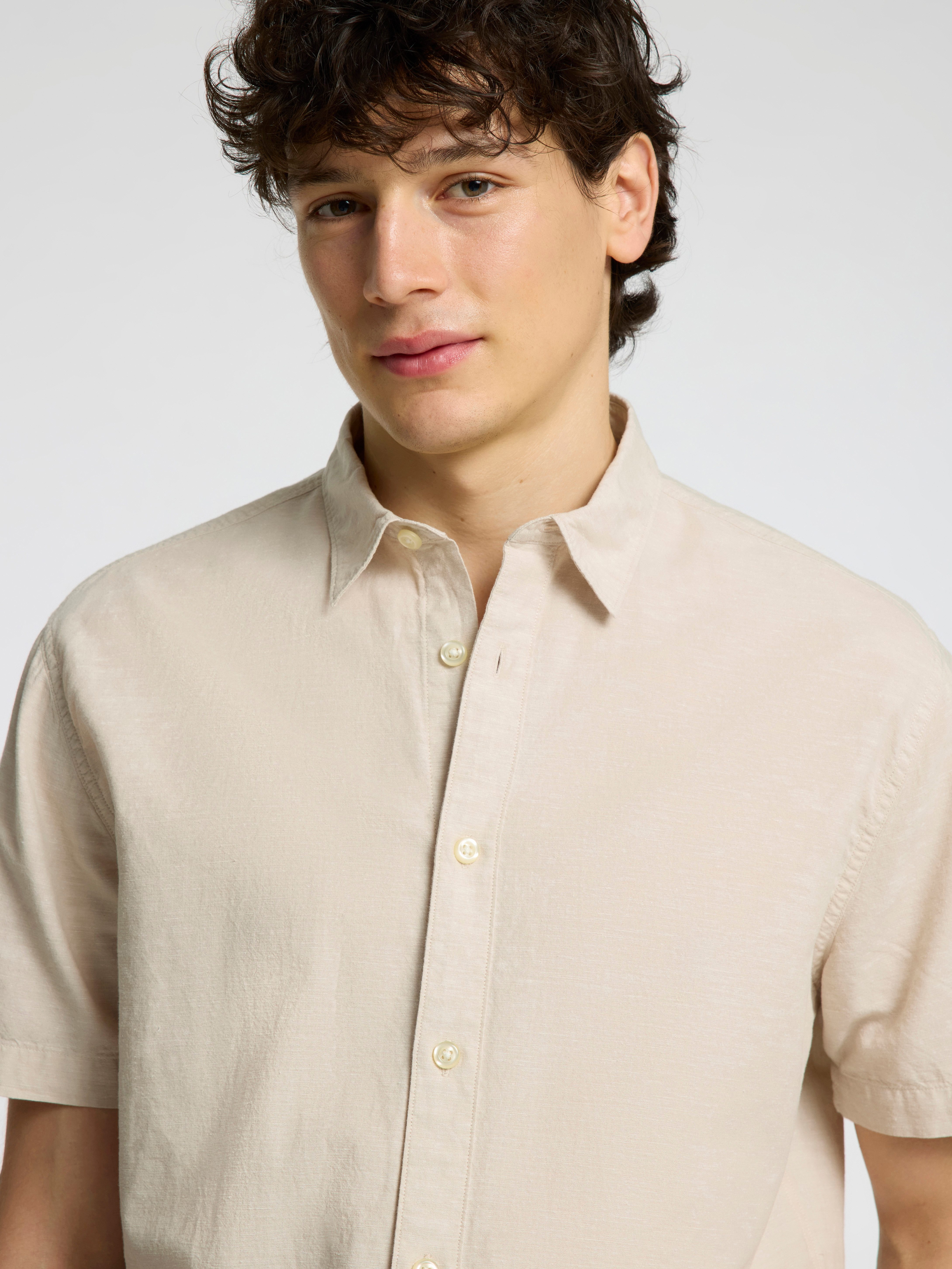 SELECTED HOMME Overhemd met korte mouwen SLHREG-SUN SHIRT SS NOOS