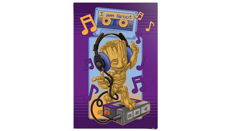 Reinders! Poster Guardians of the Galaxy - groot cassette makkelijk gekocht  | OTTO