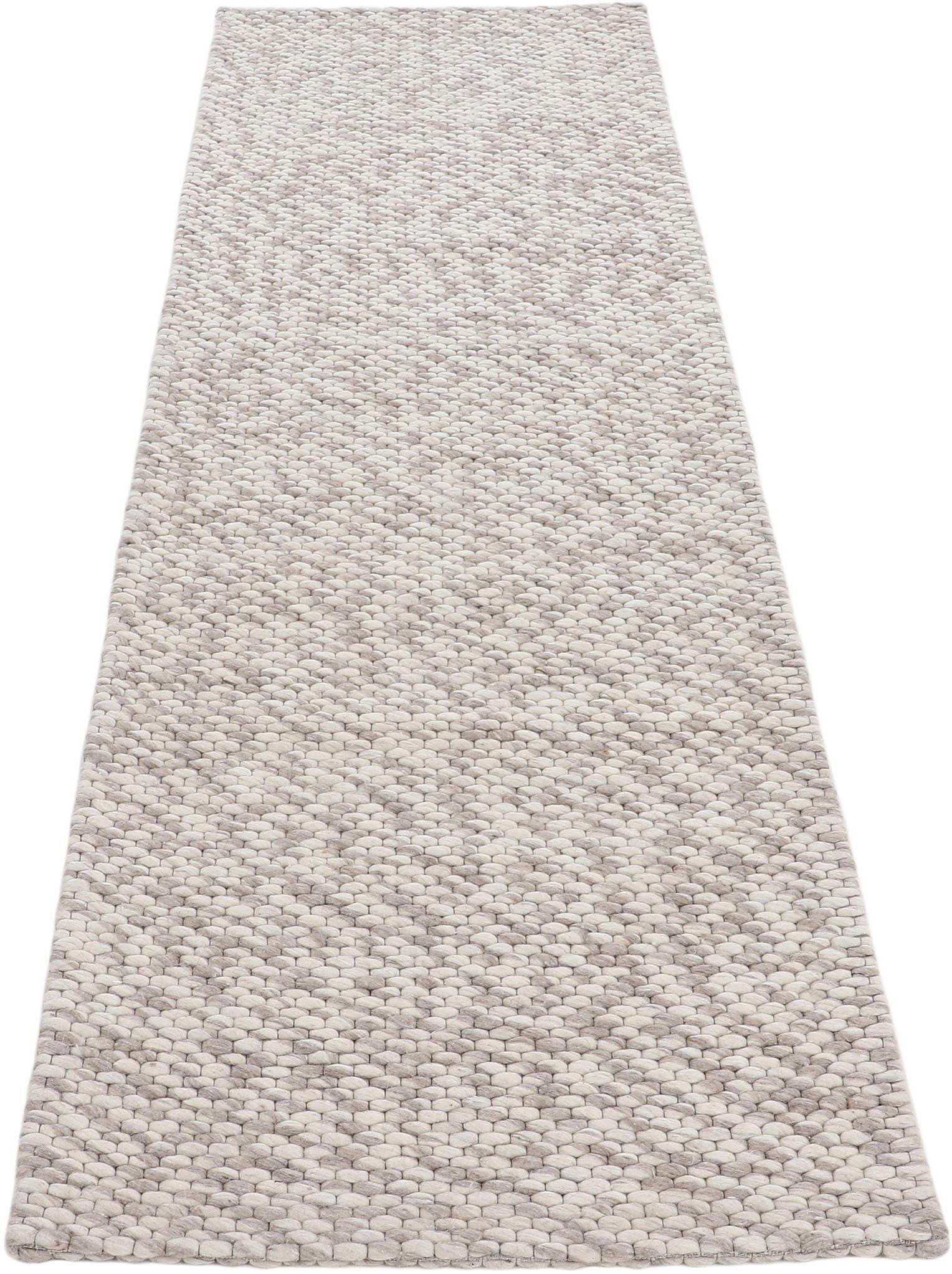 carpetfine Wollen kleed Sina Handgeweven tapijt, 100% wol, gemêleerd, handgeweven, zacht & knuffelig
