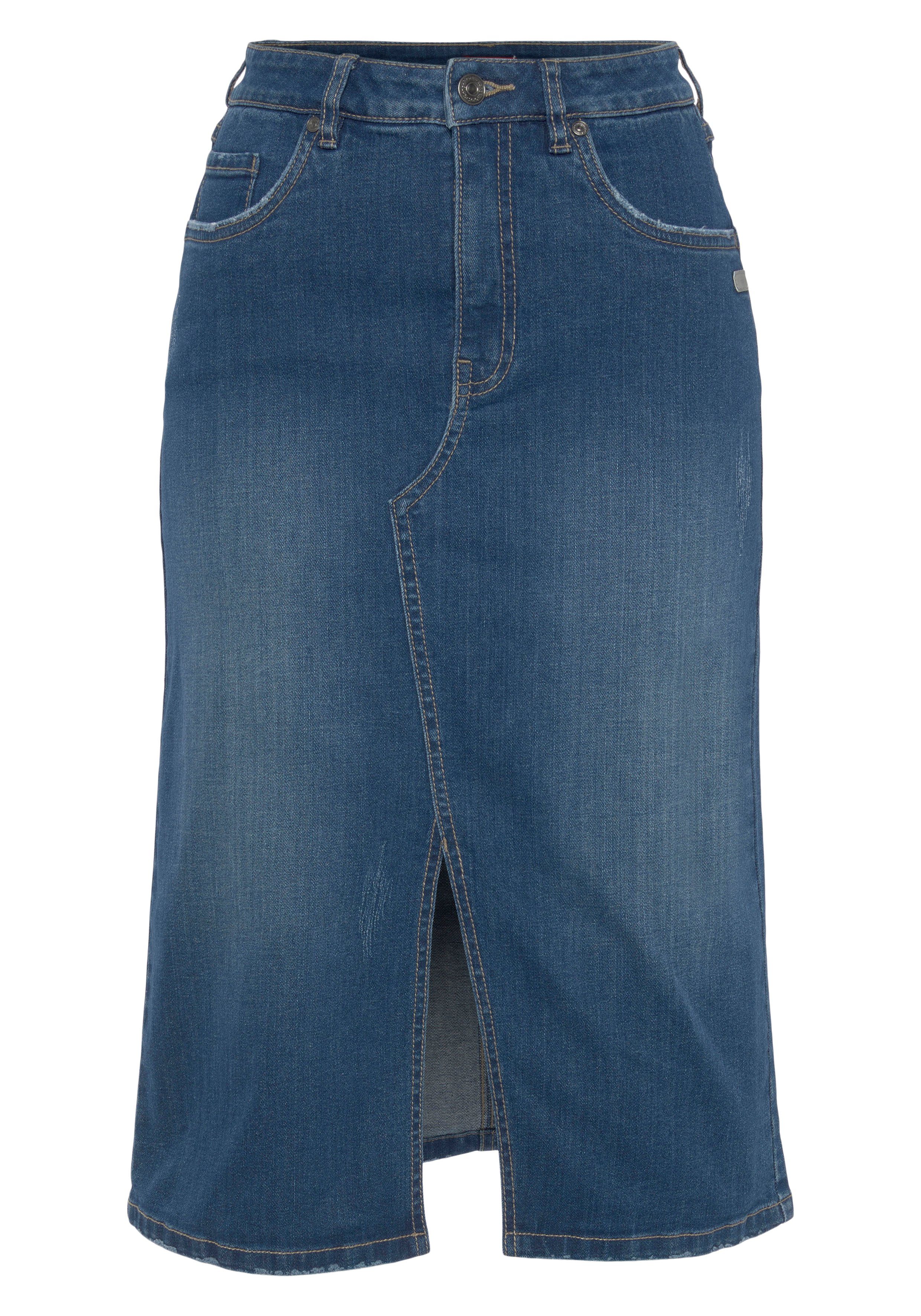 KangaROOS Jeans rok in midi-lengte met split