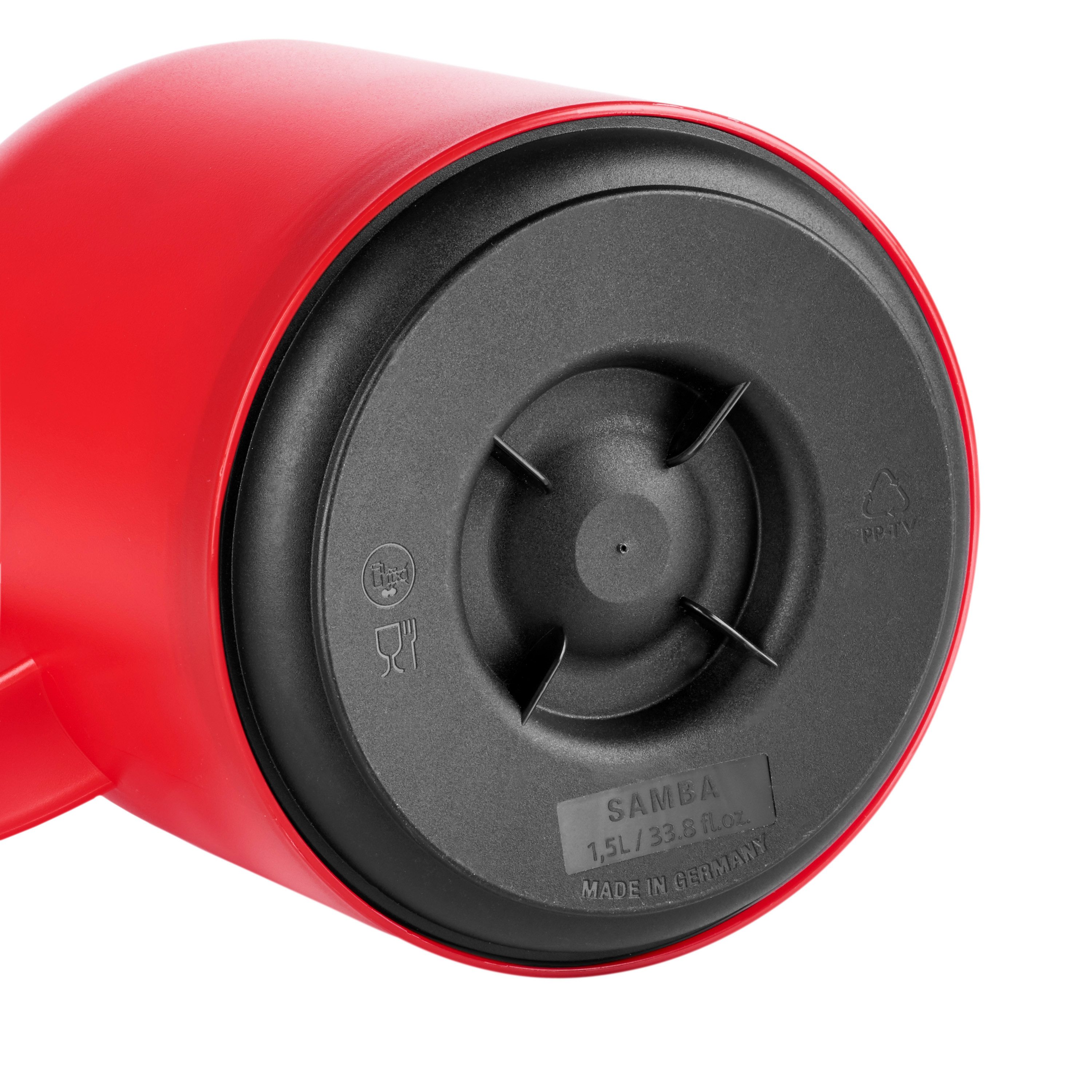 Emsa Thermoskan Samba XXL-model, tijdloos design, eenvoudige drukknop, 24u koud, 12u warm