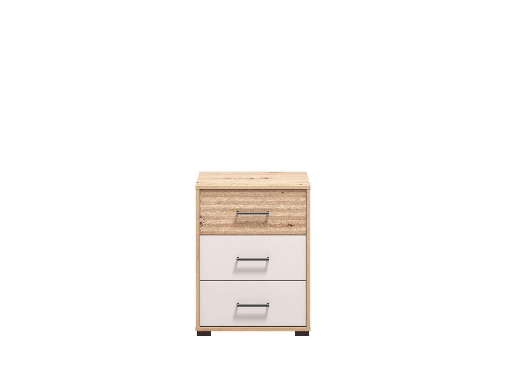 INOSIGN Nachtkastje Modena nachtkastje met 2 of 3 lades FSC®-gecertificeerd trendy kleur cashmere, ideaal voor kleine ruimtes