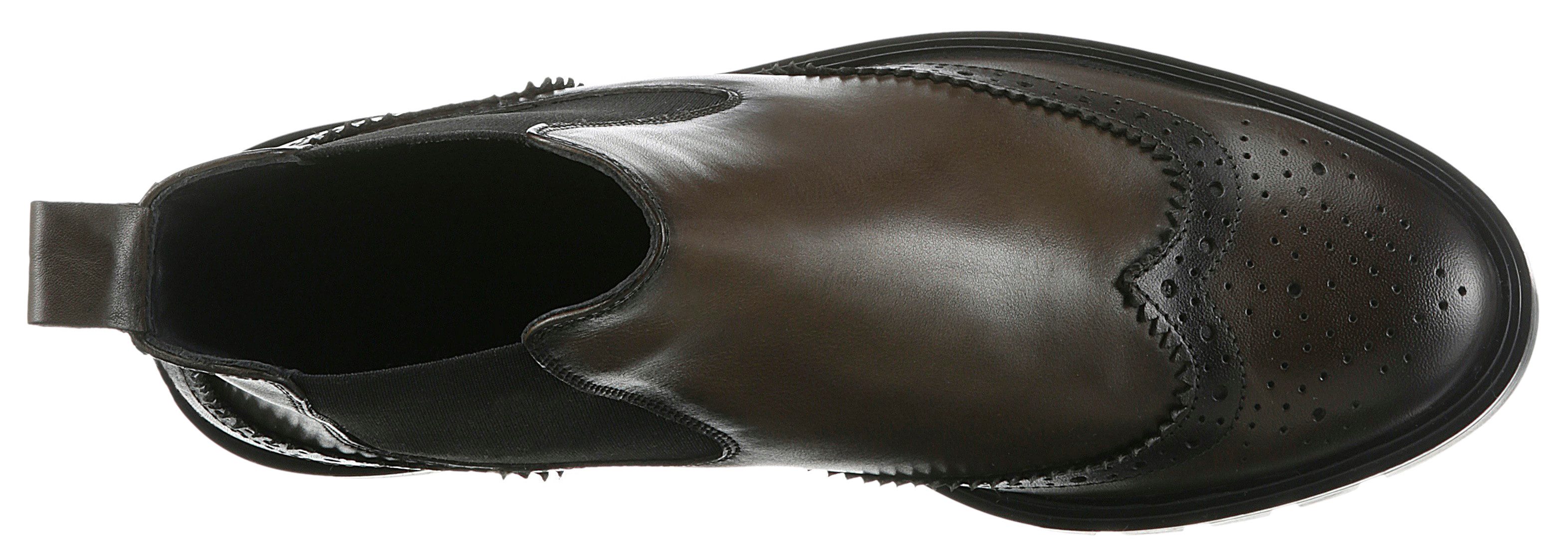 Ara Chelsea-boots Tulsa enkellaars, instaplaarzen met lyra-perforatie, g-breedte (breed)