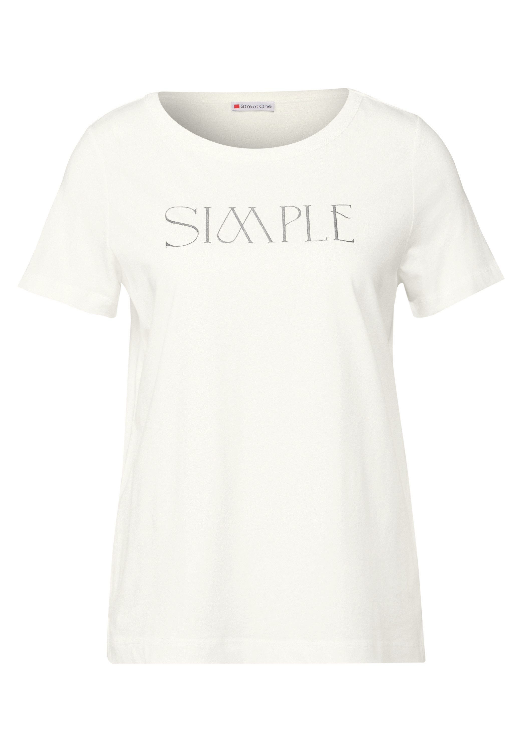 STREET ONE T-shirt met tekstprint