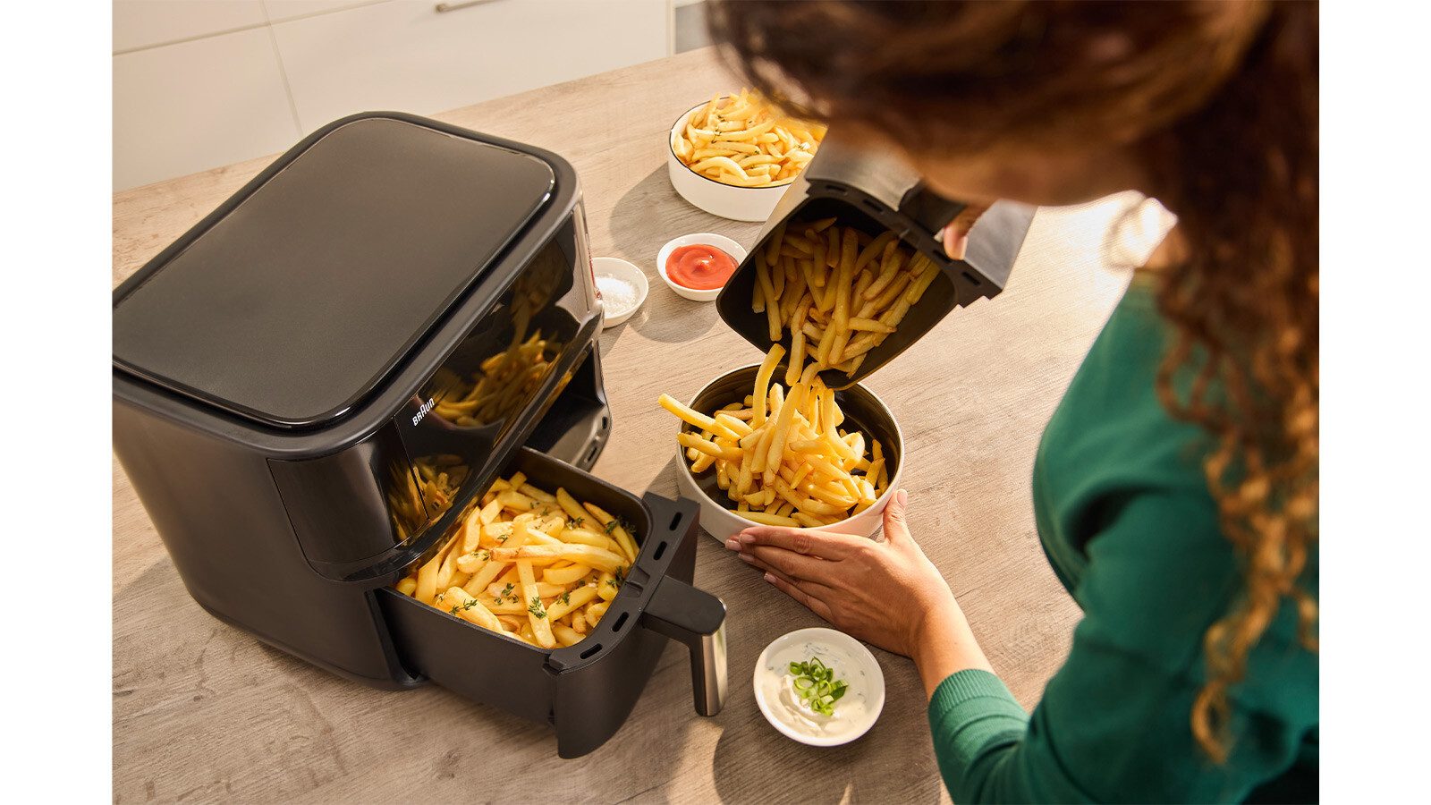 Braun Airfryer TwinCook TD 3030I BK